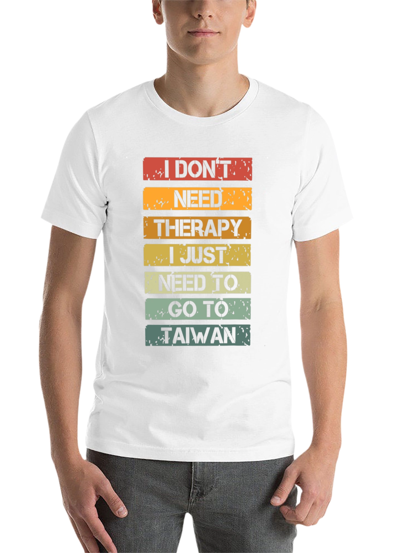 Black I Don't Need Therapy T-Shirt - Taiwan Travel Shirt view 14
