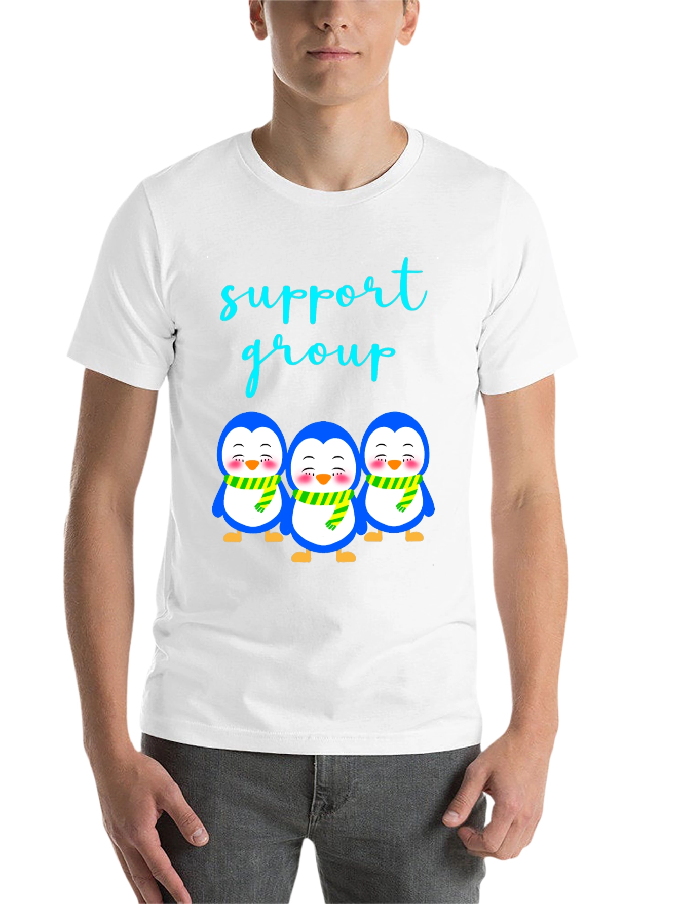 Black Penguin Support Group T-Shirt view 14