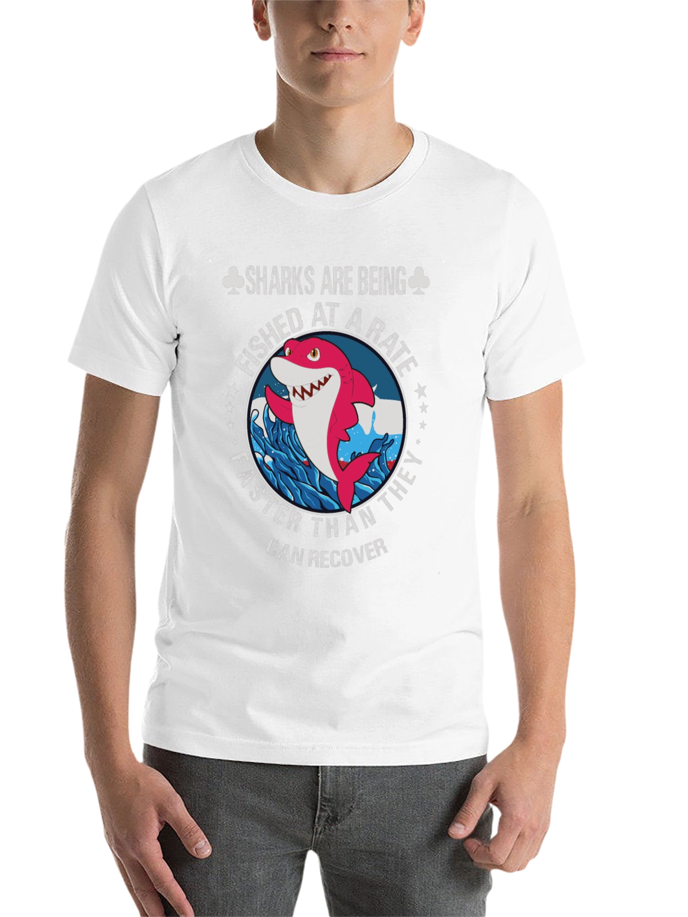 Shark Conservation T-Shirt - Sharks Are Being Fished At A Rate - 14