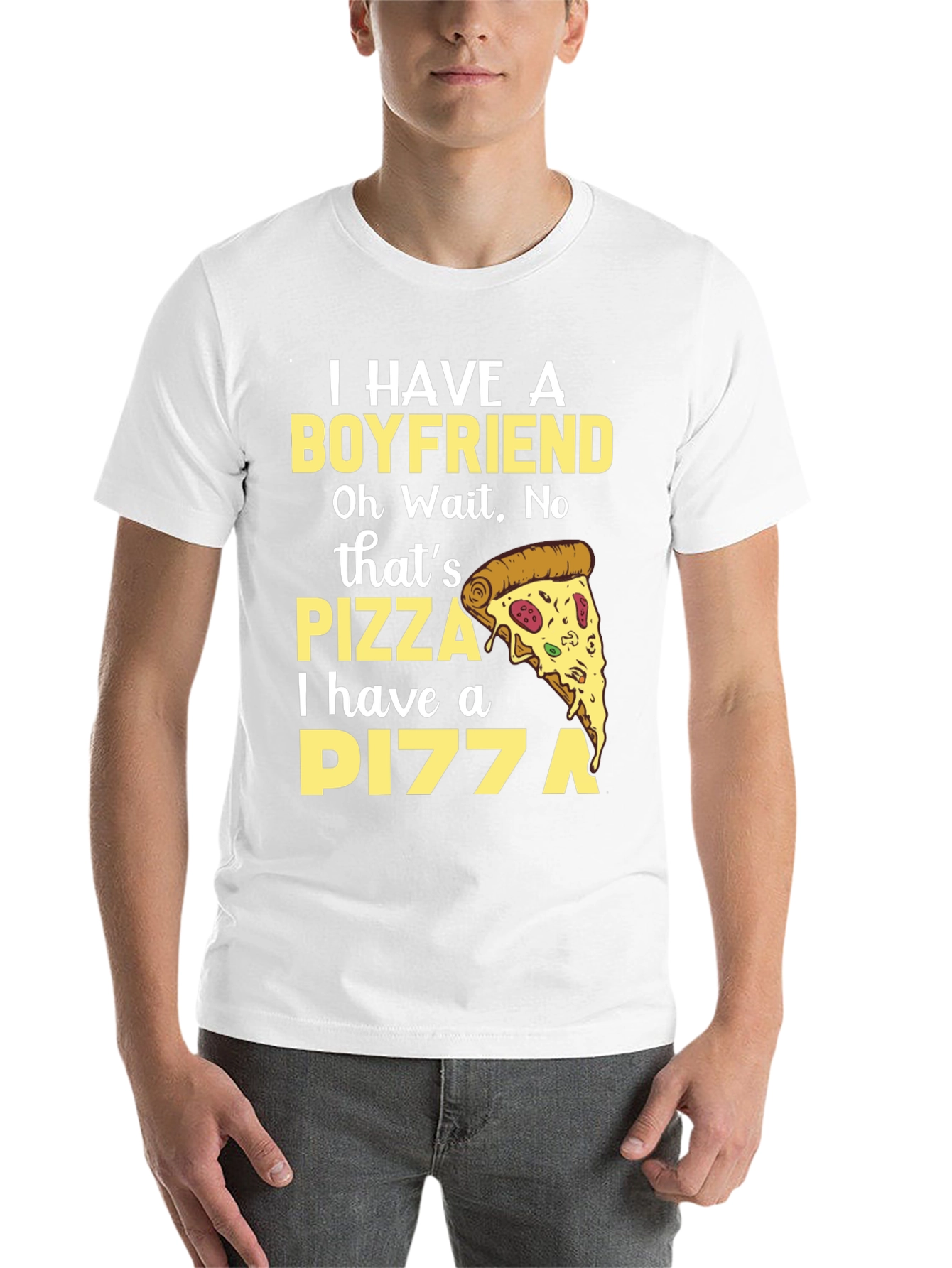 Black Pizza Lover Tee - Boyfriend Replacement T-Shirt view 14