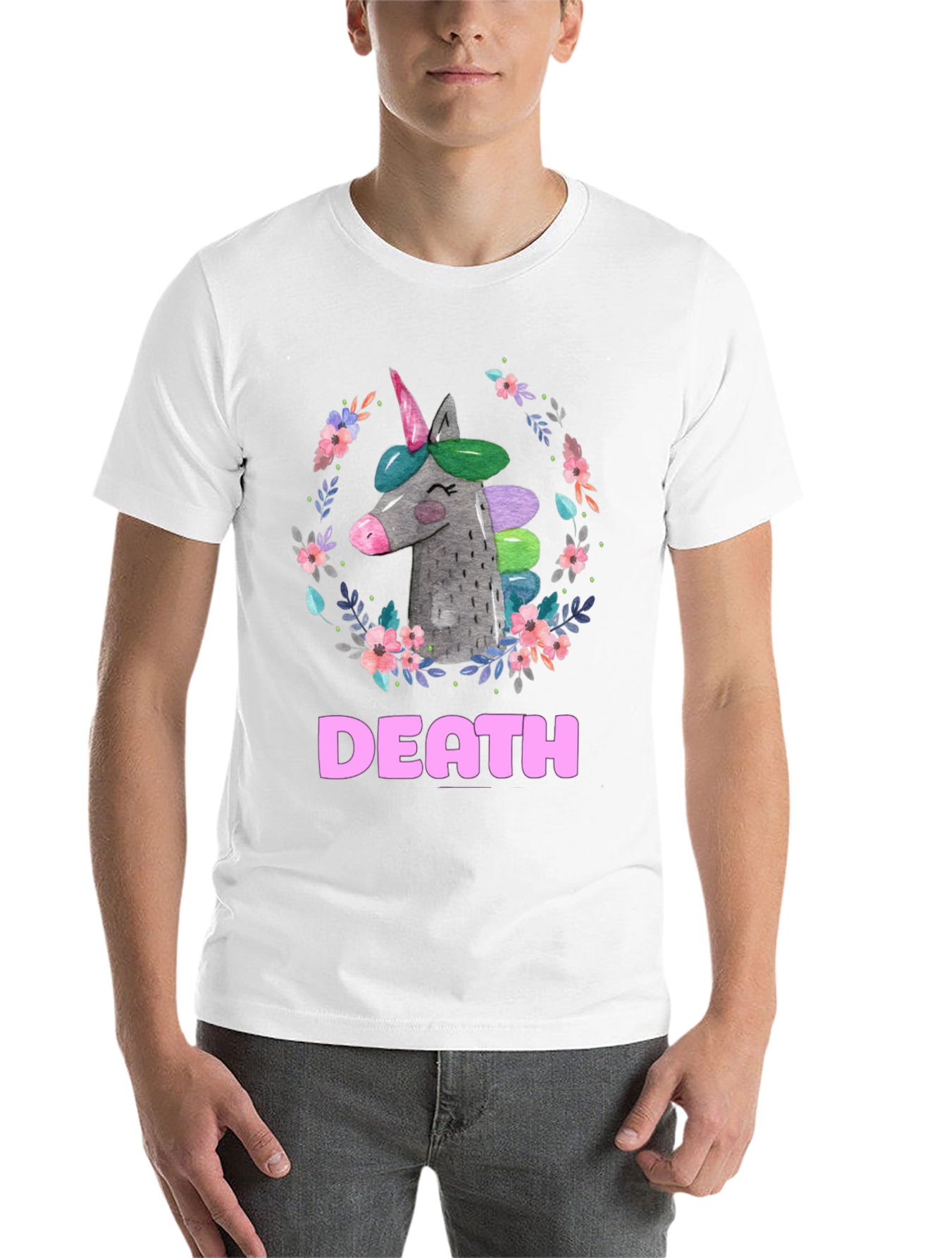 Black Unicorn Death Graphic Tee - Humor & Dark Humor view 14