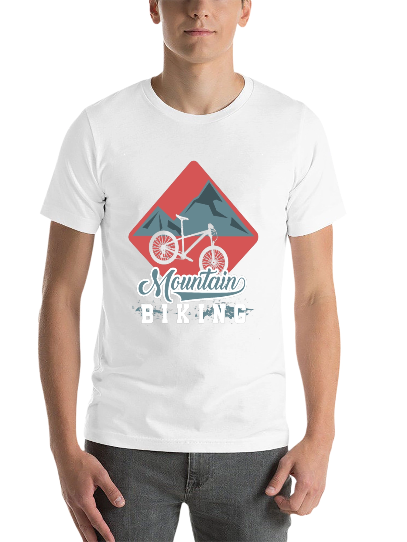 Black Mountain Biking Graphic Tee - Black view 14