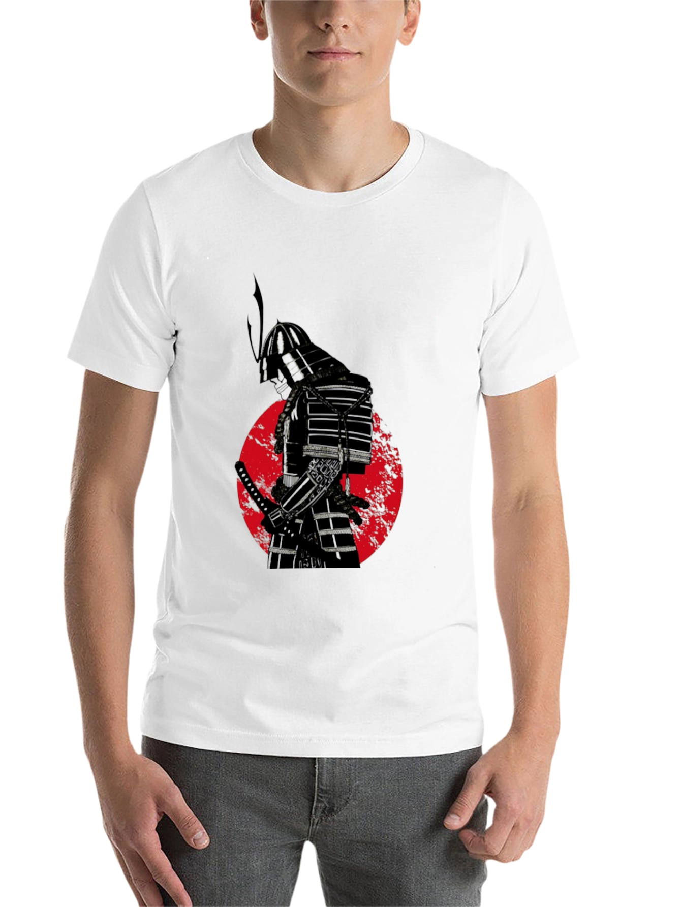 Black Samurai Warrior Graphic Tee view 14