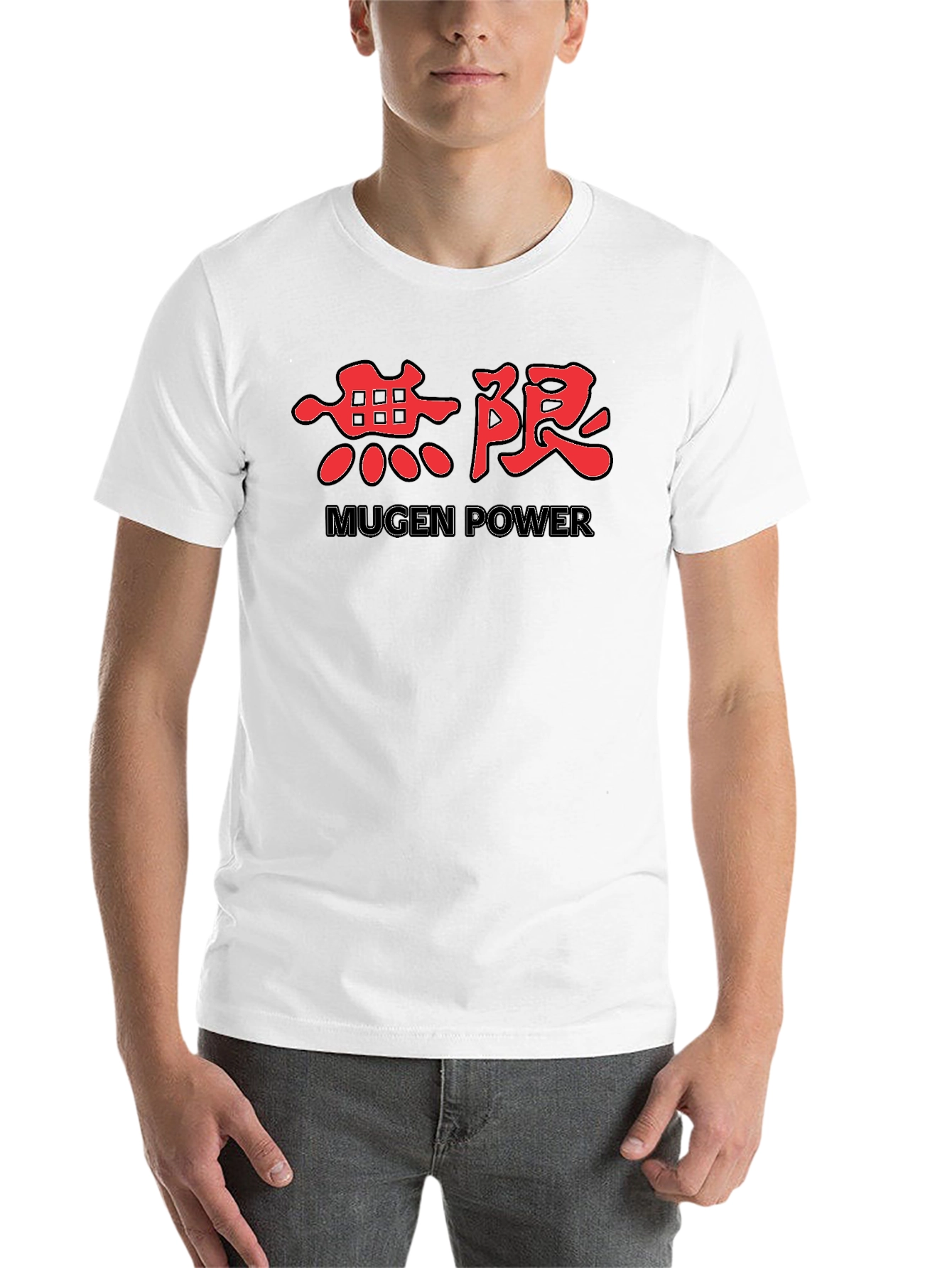 Black Mugen Power Kanji T-Shirt - Black Graphic Tee view 14