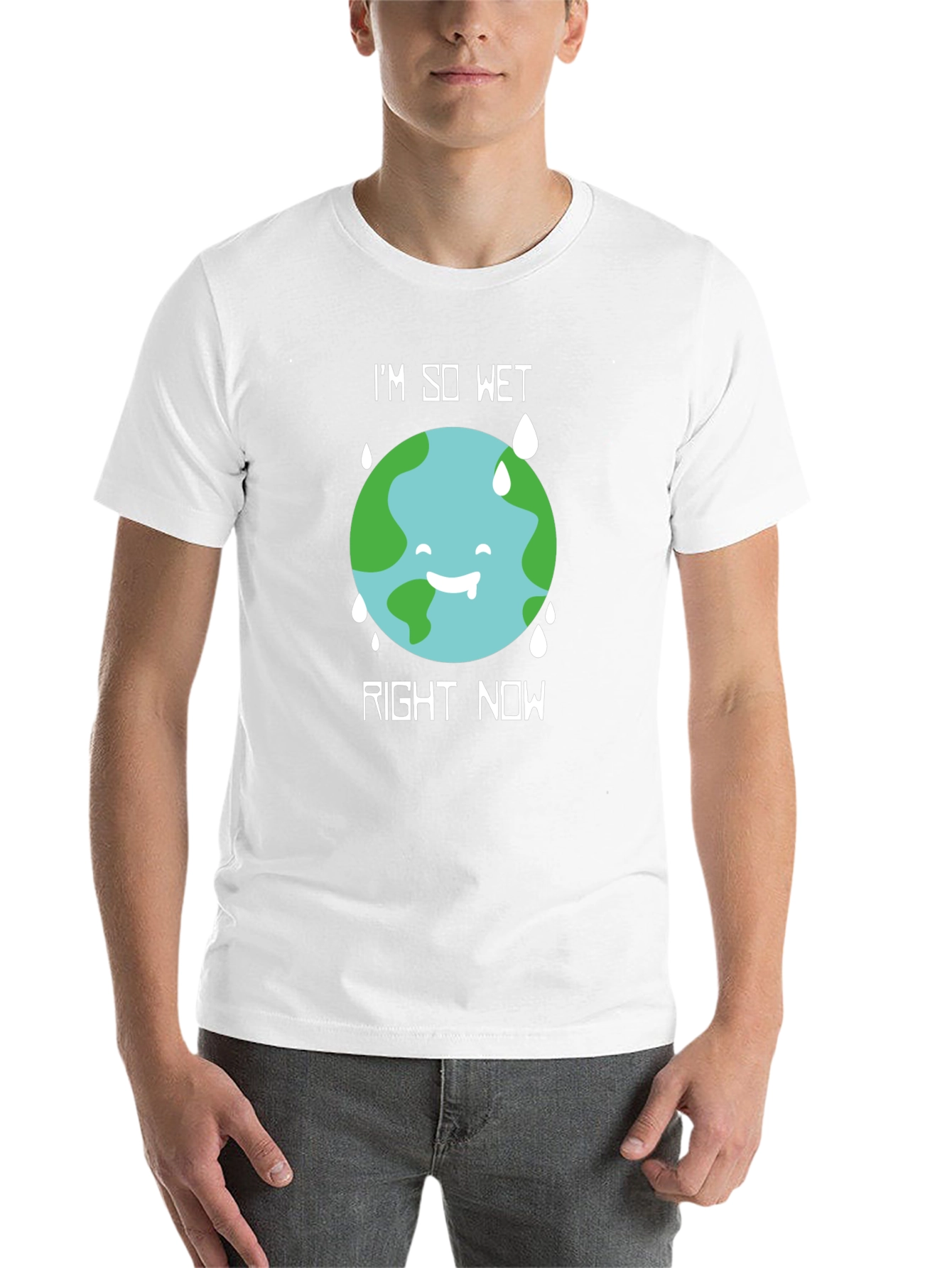 Black I'm So Wet Earth Graphic T-Shirt view 14