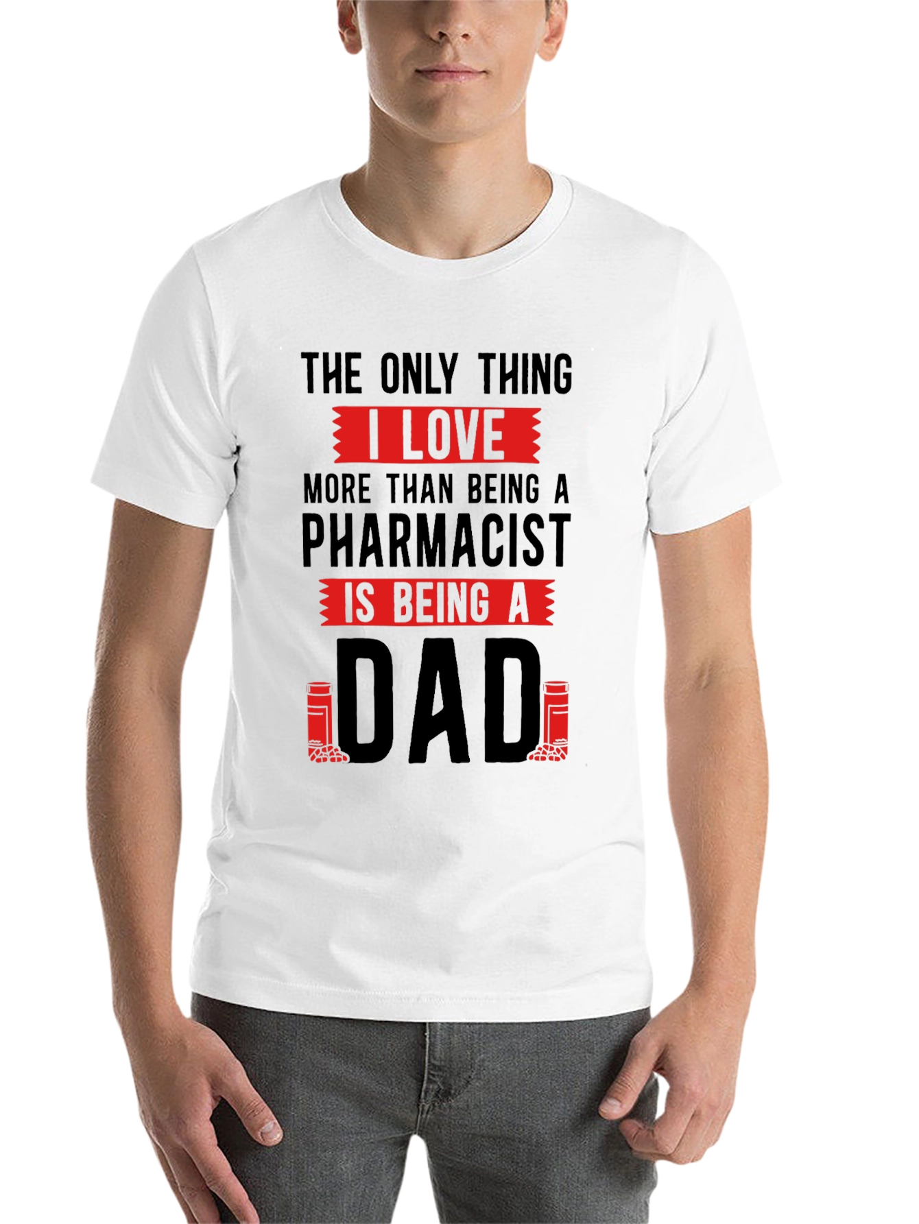 Black Pharmacist Dad T-Shirt - Love Being A Dad view 14