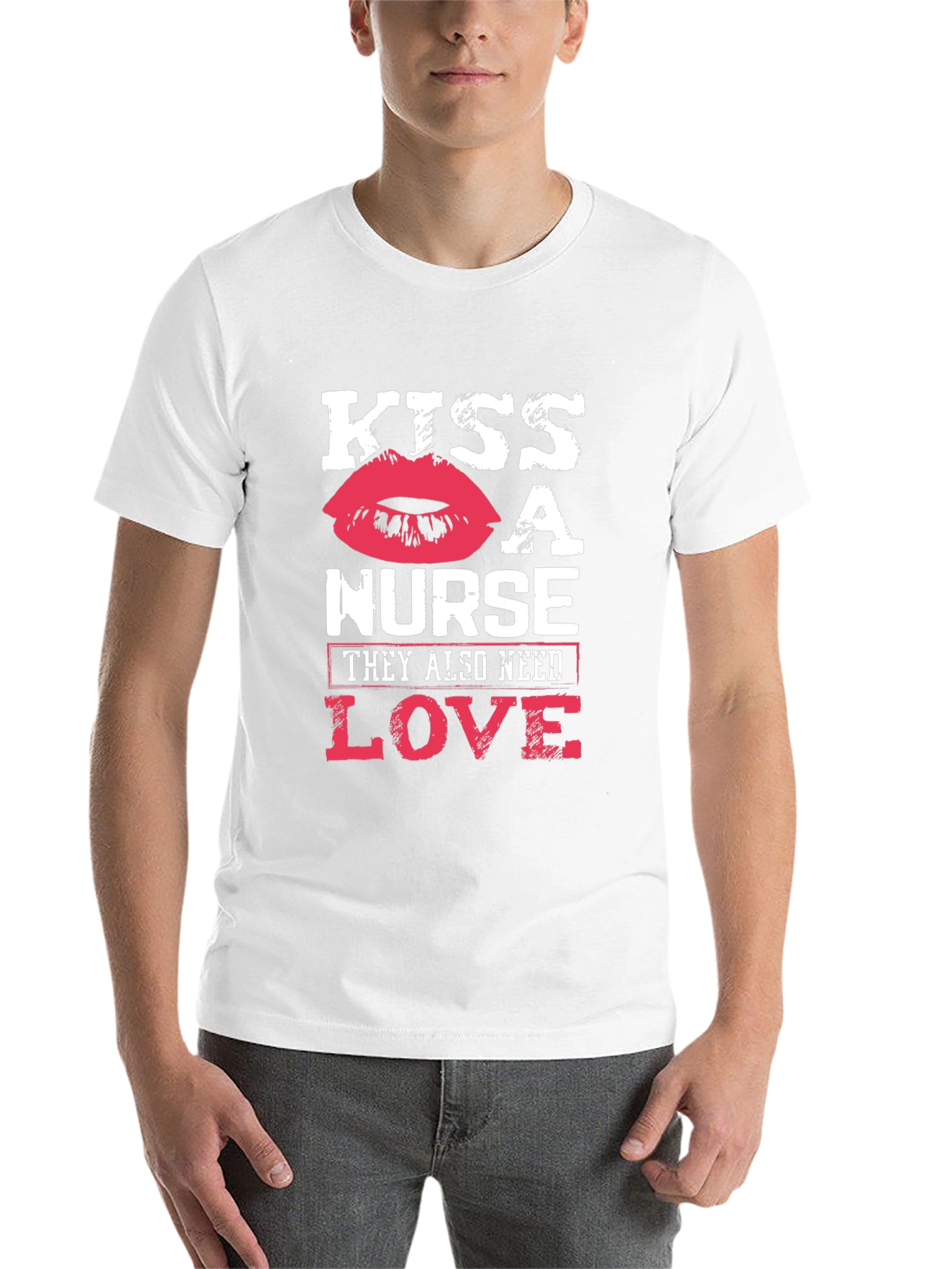 Black Kiss a Nurse T-Shirt - They Need Love Too! view 14