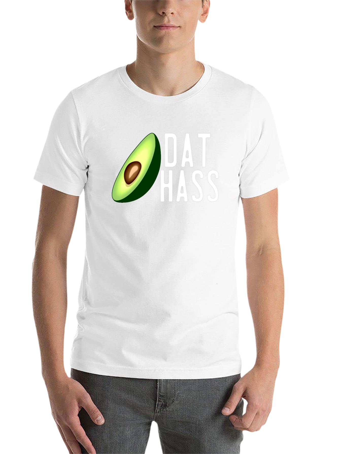 Black Dat Hass Avocado Graphic T-Shirt - Funny Trendy Tee view 14