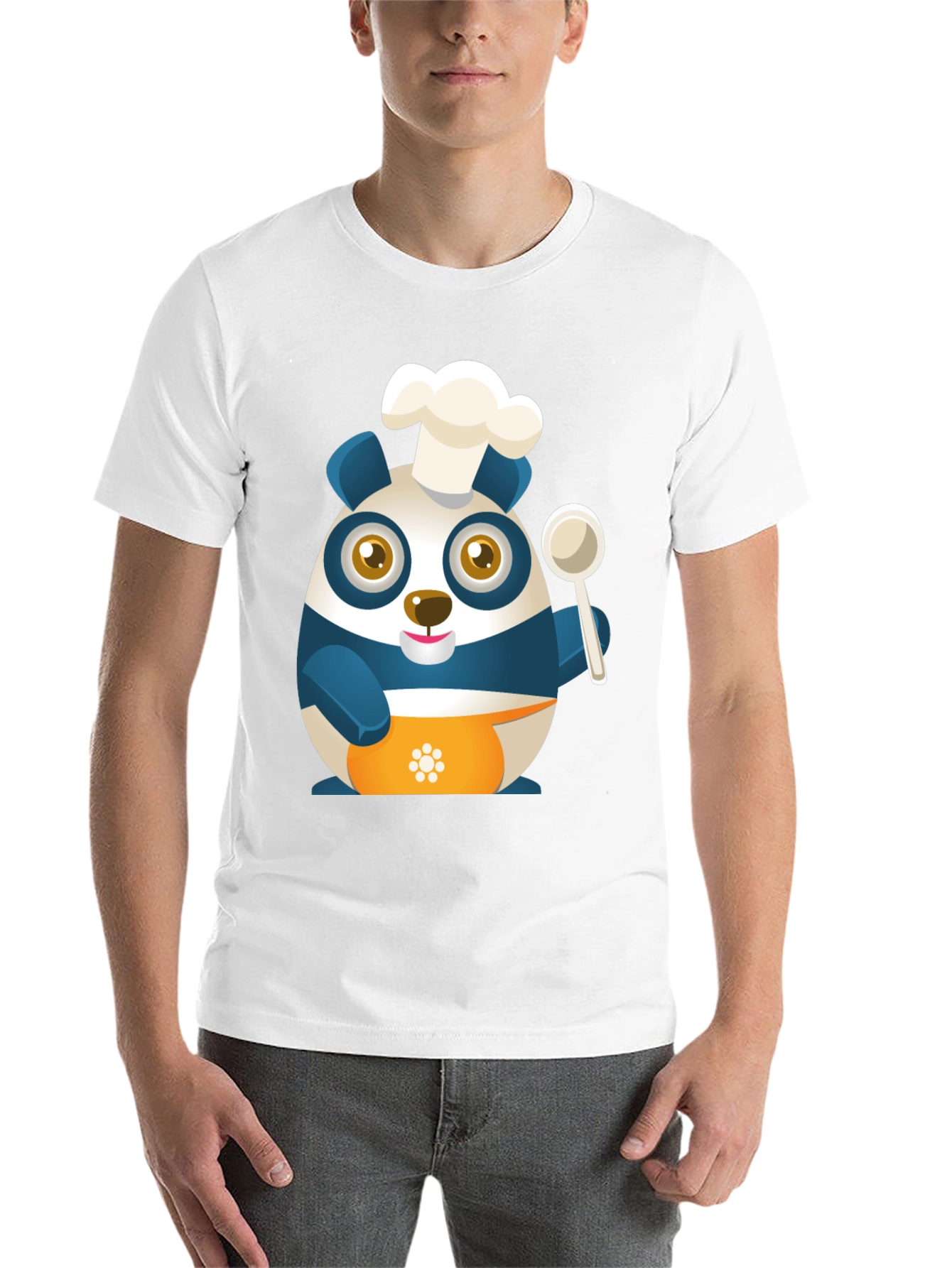 Black Chef Panda Black T-Shirt - Cute and Funny view 14