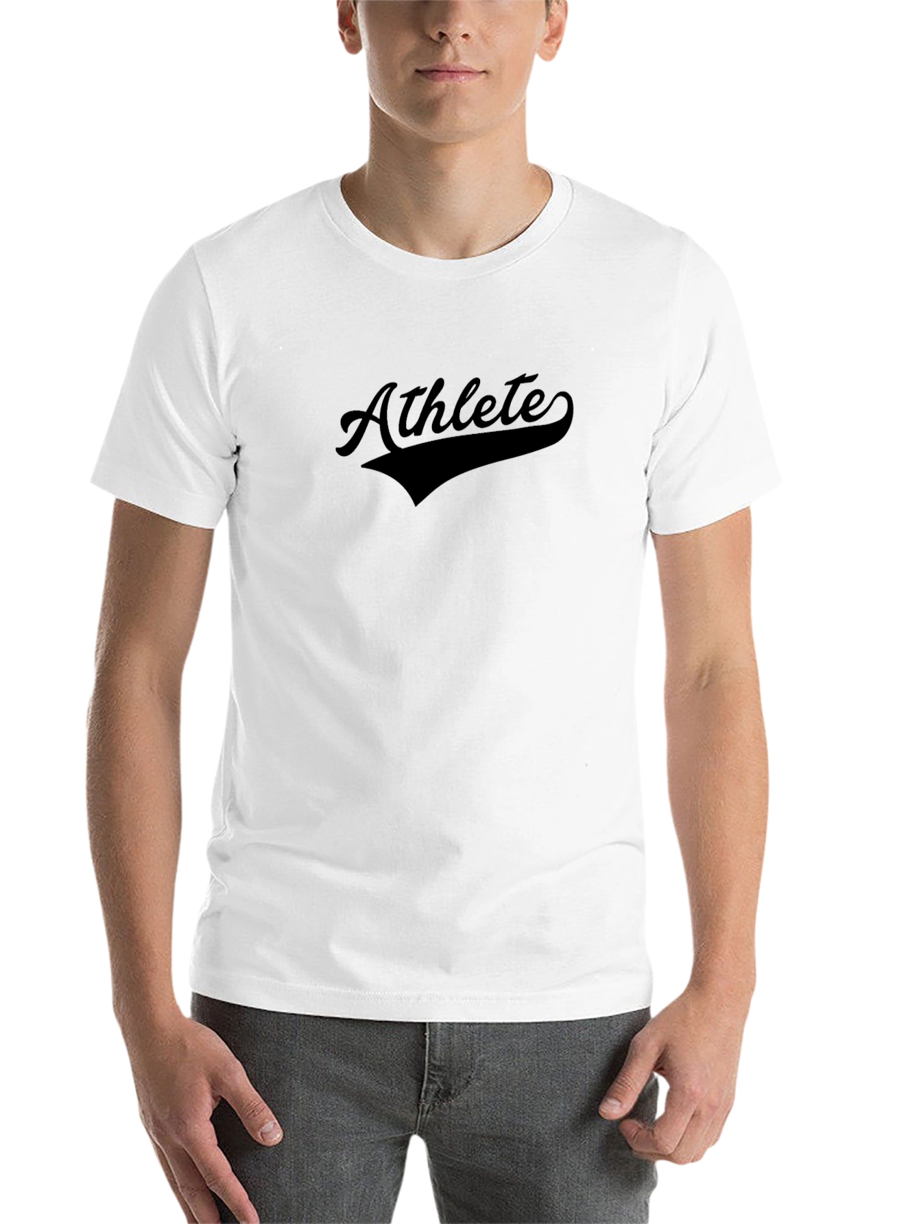 Black Athlete Graphic Tee - Black view 14