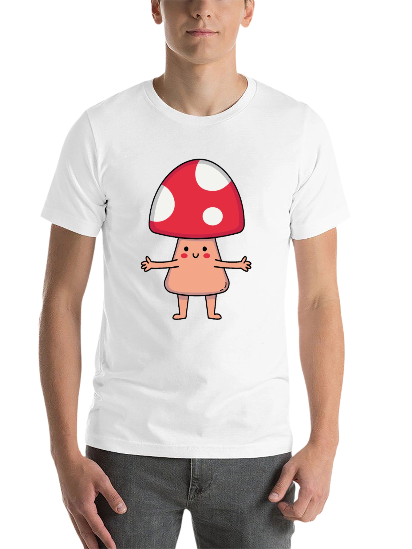 Mushroom Character Graphic Tee - 14