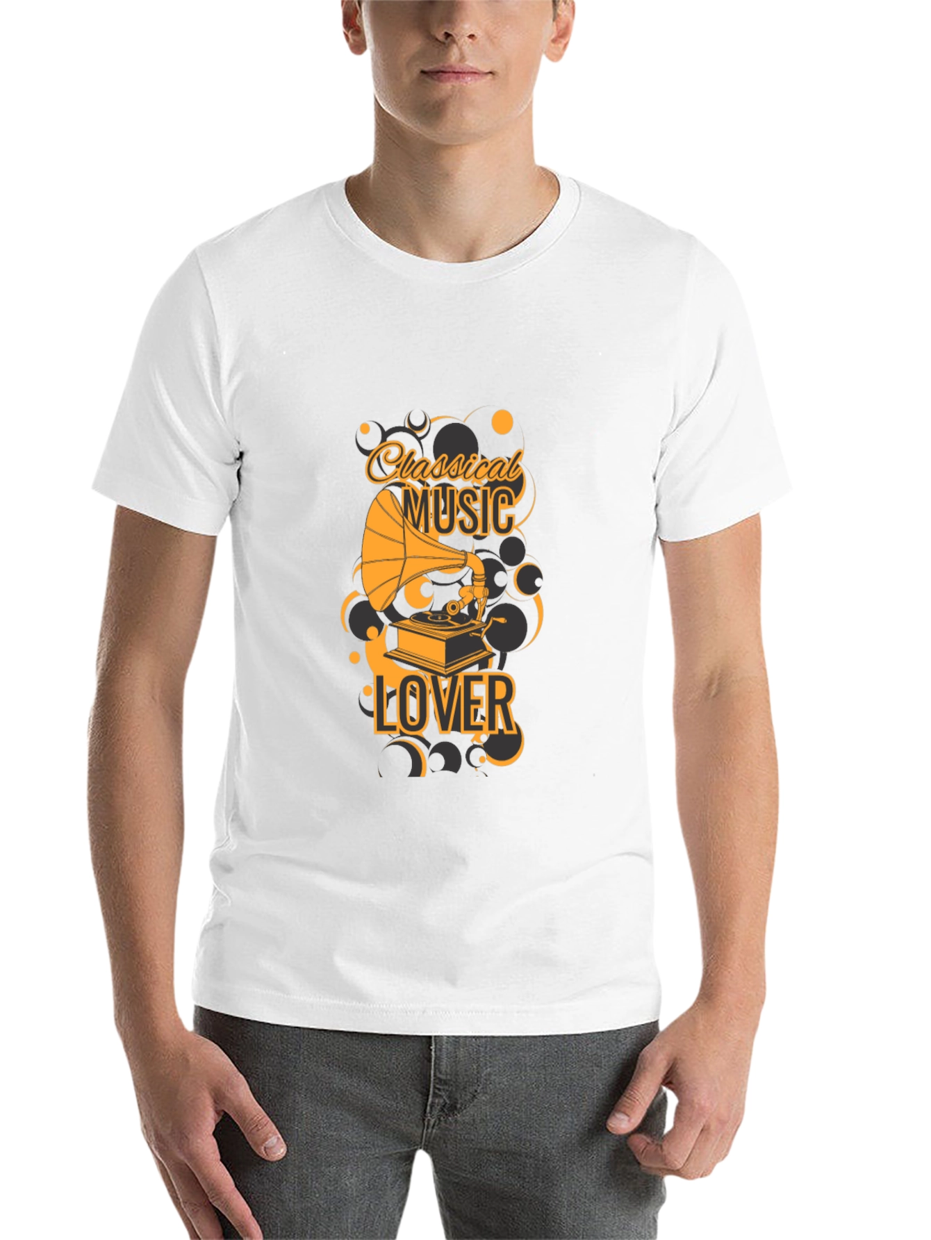 Black Classical Music Lover T-Shirt - Vintage Style view 14