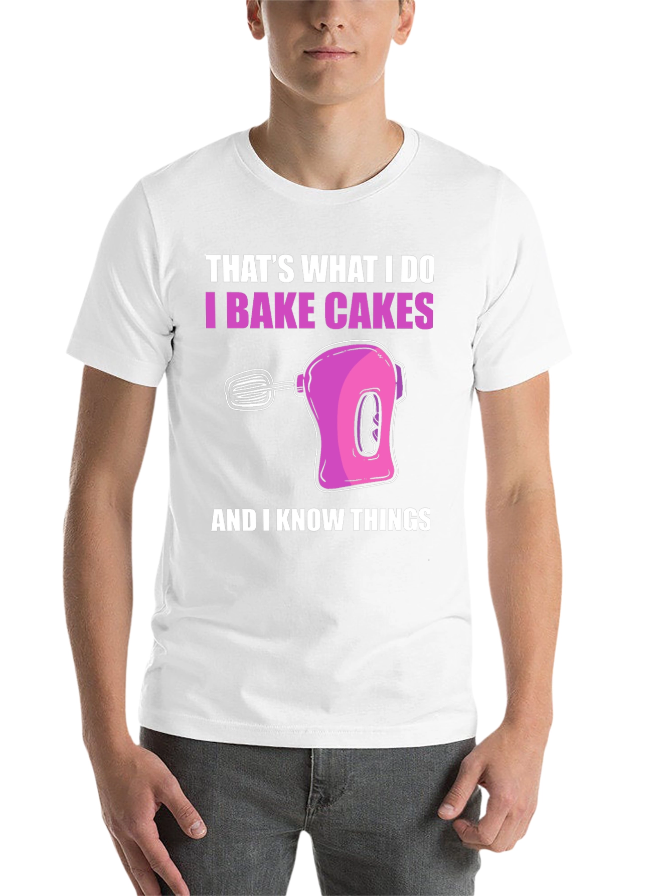 Black I Bake Cakes T-Shirt view 14