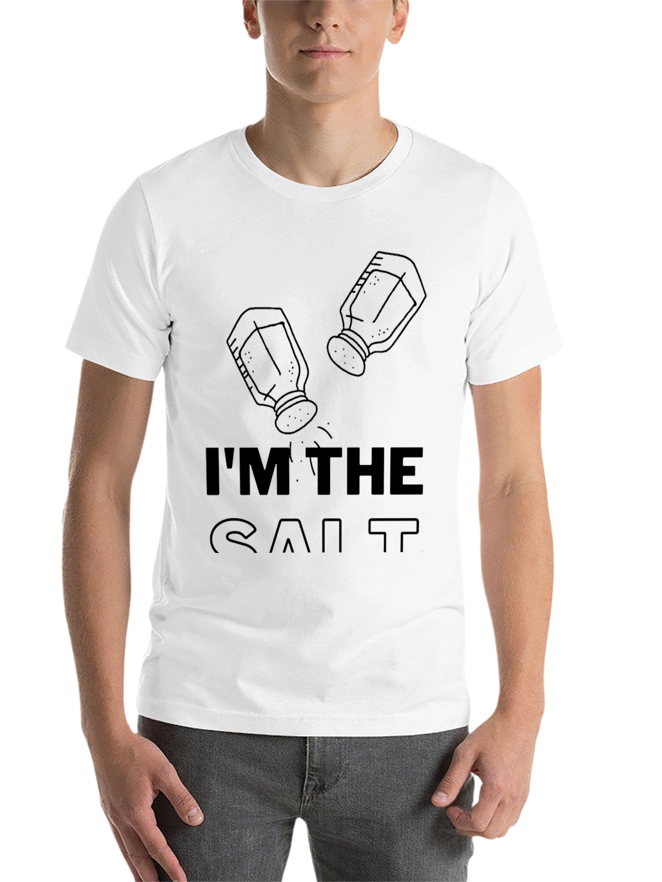 Black I'm the Salt T-Shirt - Funny Graphic Tee view 14