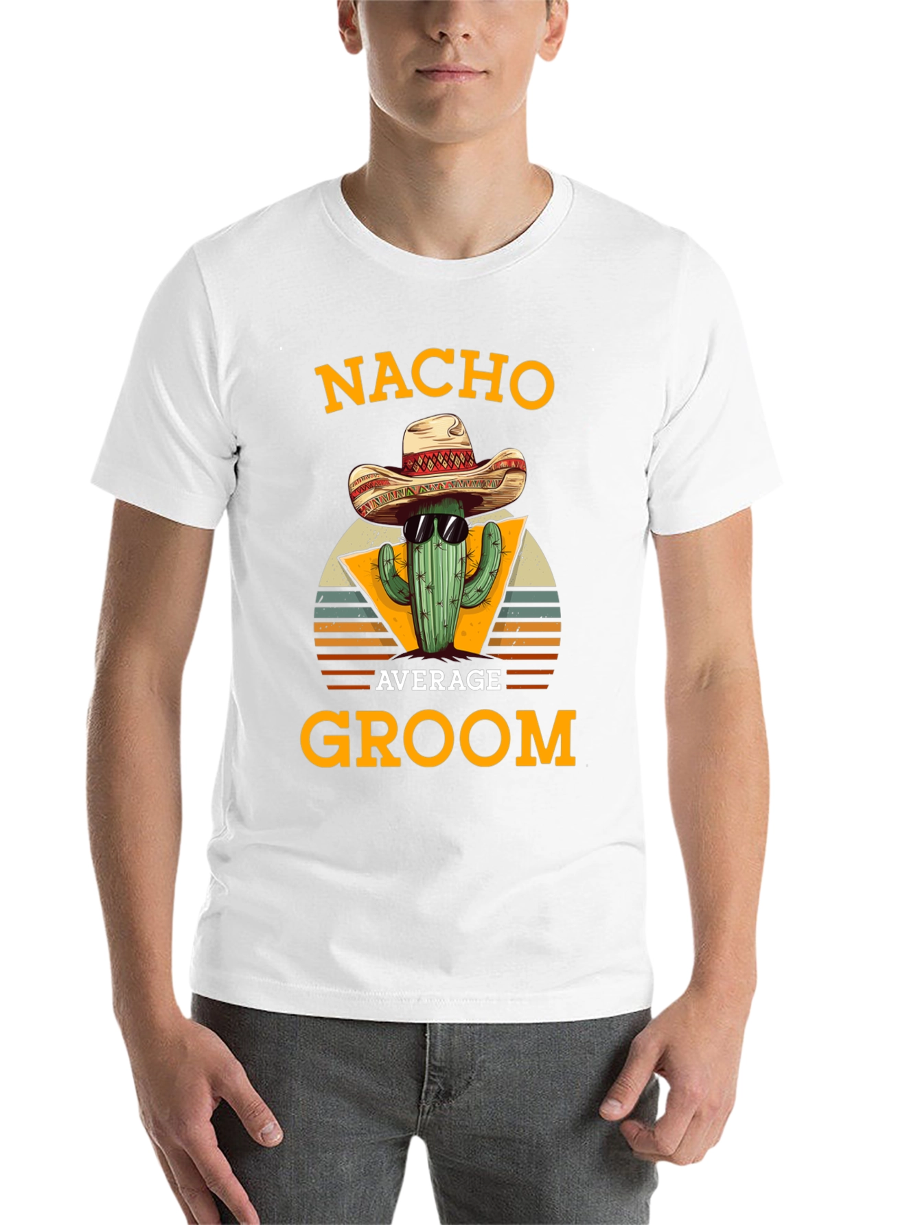 Black Nacho Average Groom Cactus Graphic Tee view 14
