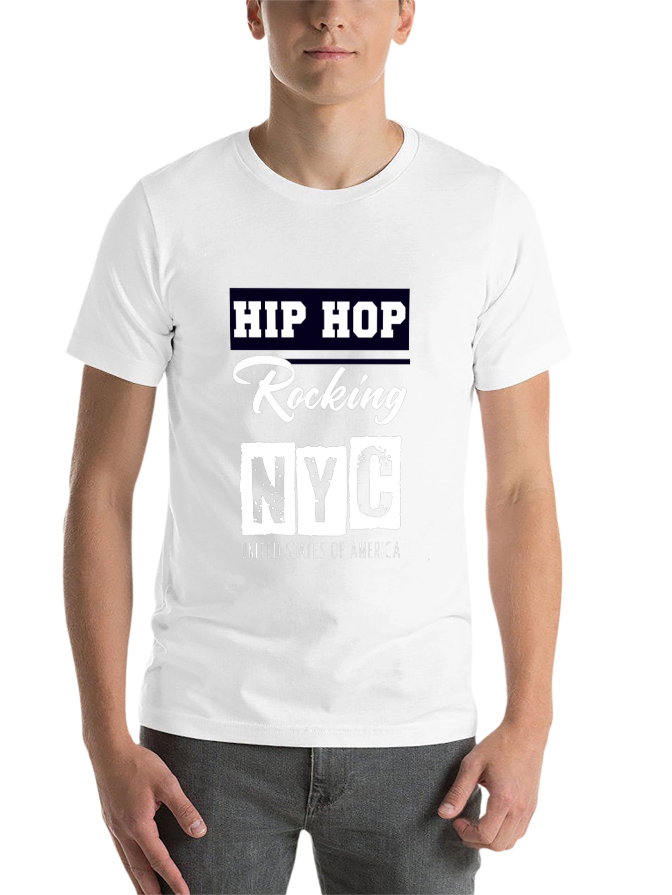 Black Hip Hop Rocking NYC T-Shirt view 14