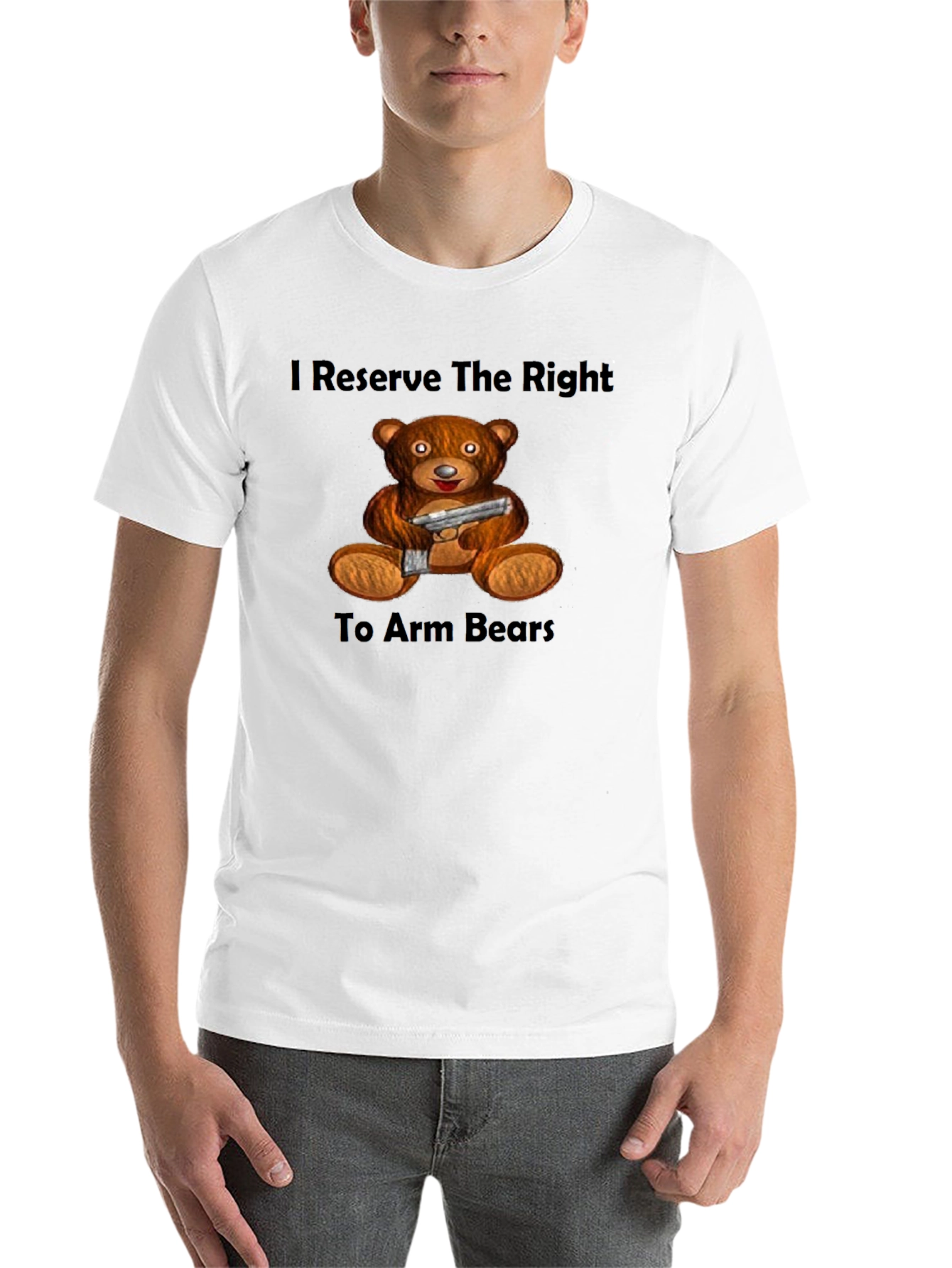 Black I Reserve The Right To Arm Bears T-Shirt view 14
