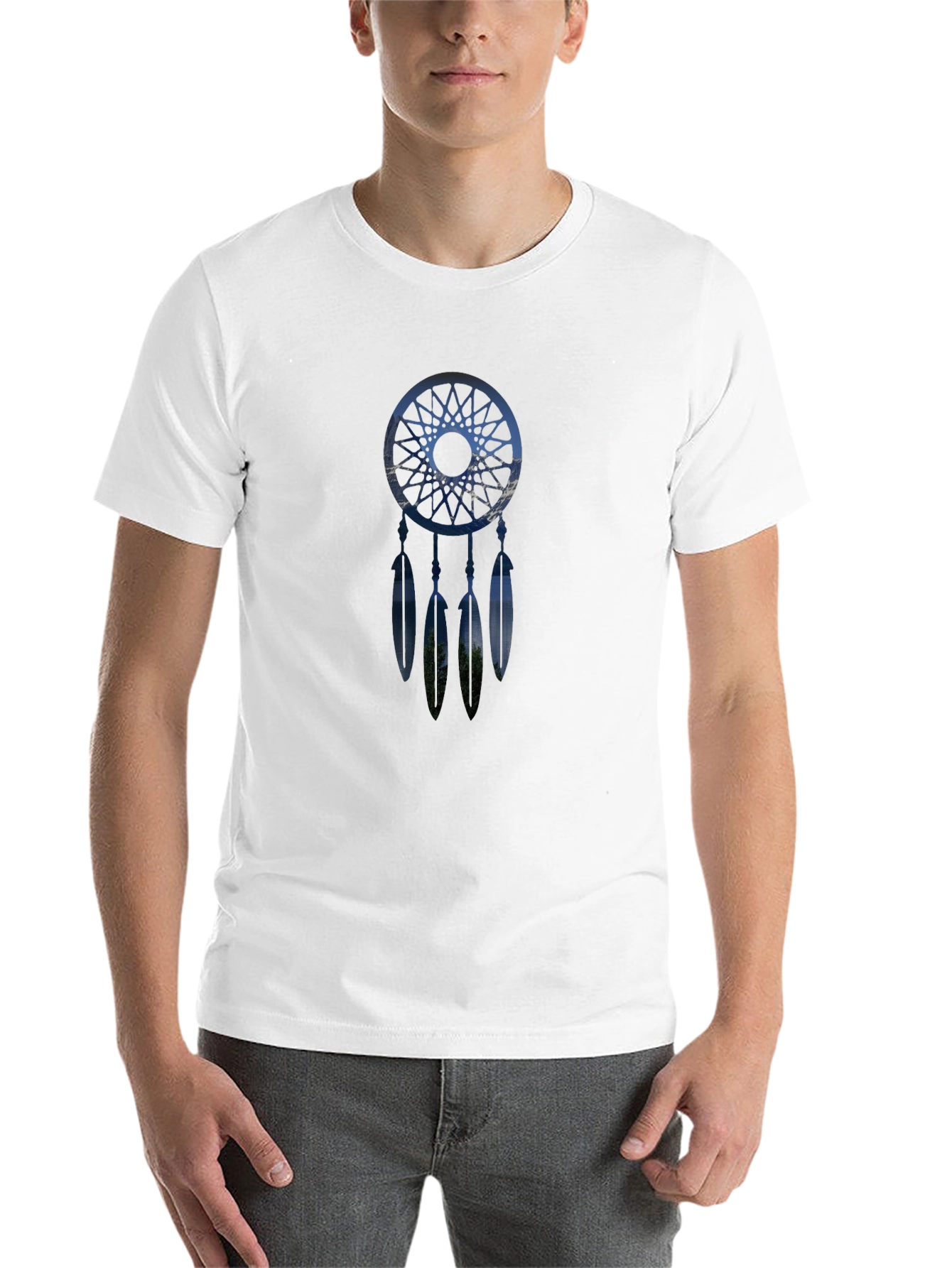 Black Dreamcatcher Graphic T-Shirt - Black view 14