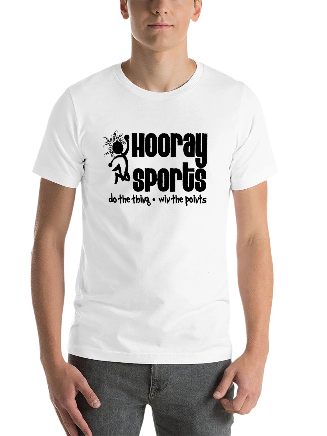 Black Hooray Sports Graphic T-Shirt - Black Cotton Tee view 14