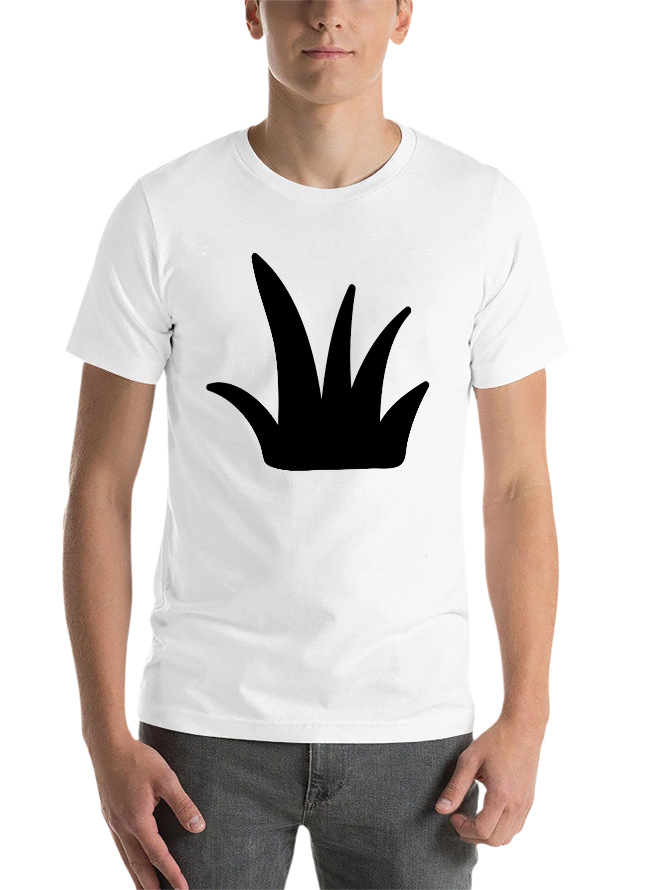 Black Bold Graphic Tee - Black Crown Design view 14