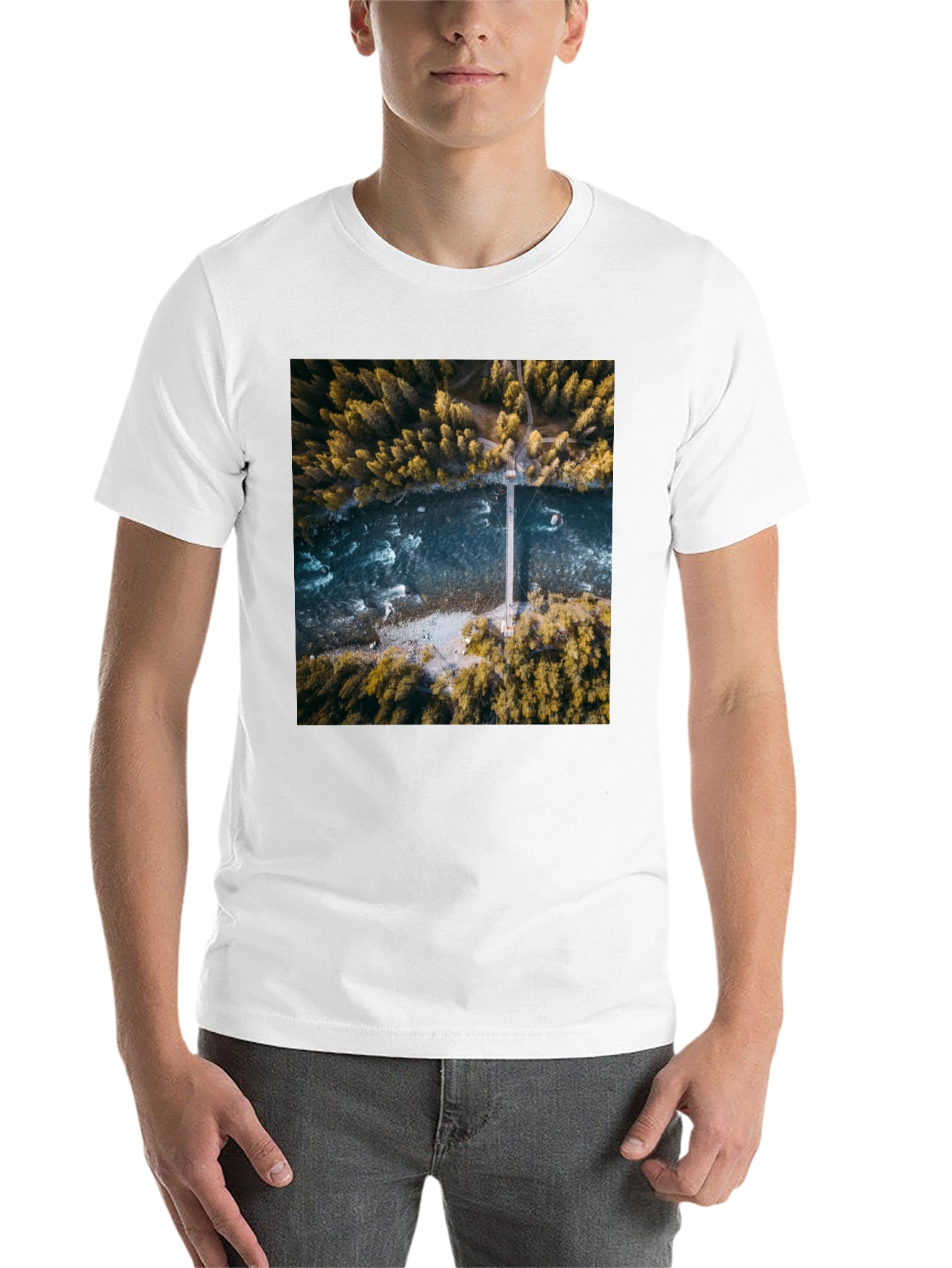 Black River Bridge Photo T-Shirt view 14