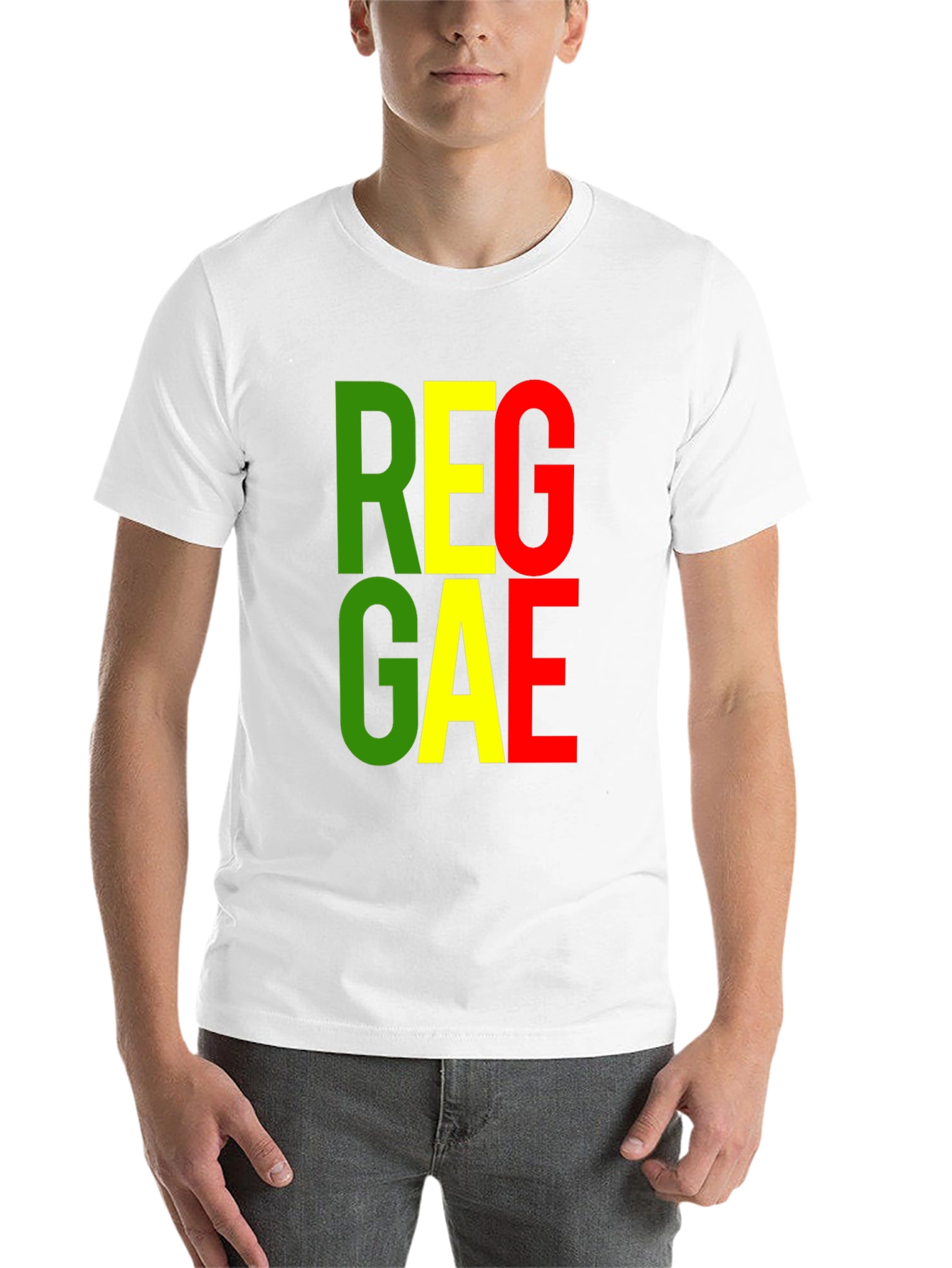 Black Reggae Graphic Tee - Black Cotton T-Shirt view 14
