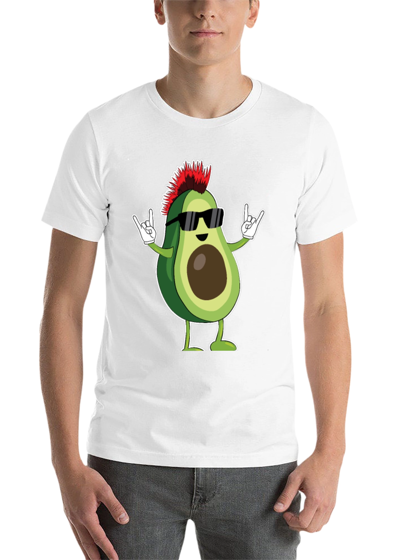 Black Punk Rock Avocado T-Shirt view 14