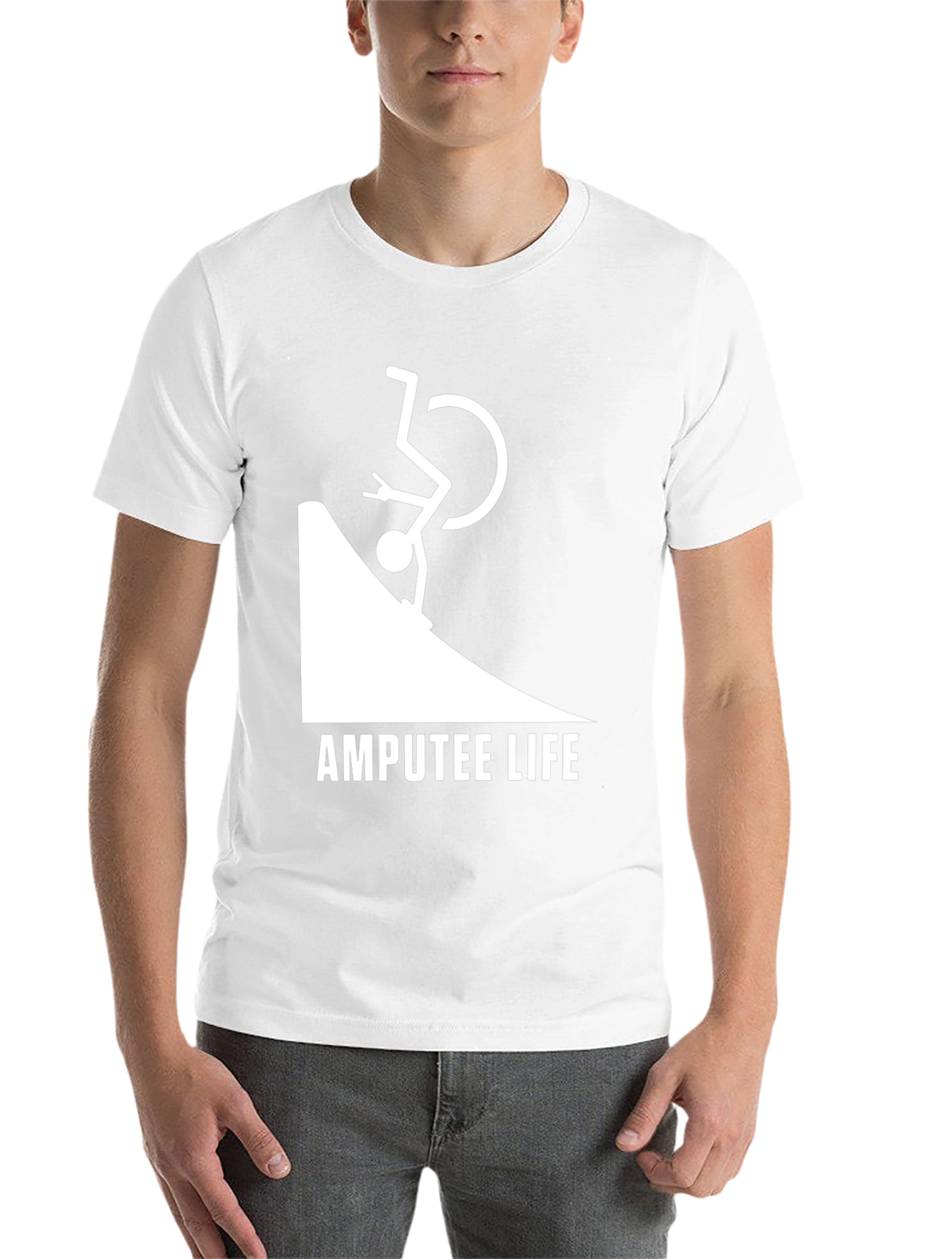 Black Amputee Life T-Shirt view 14