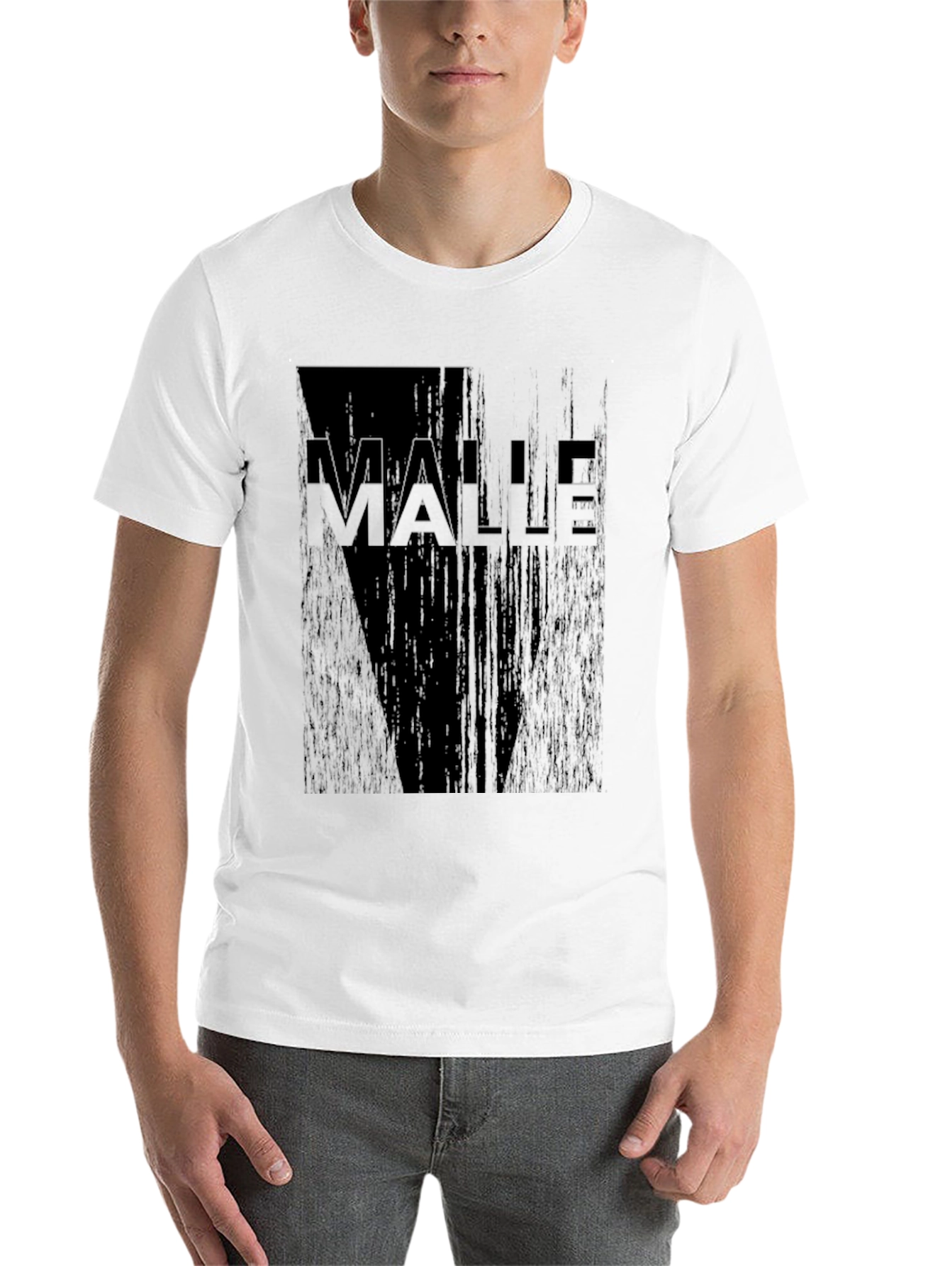 Black MALLE Graphic Print Black T-Shirt view 14