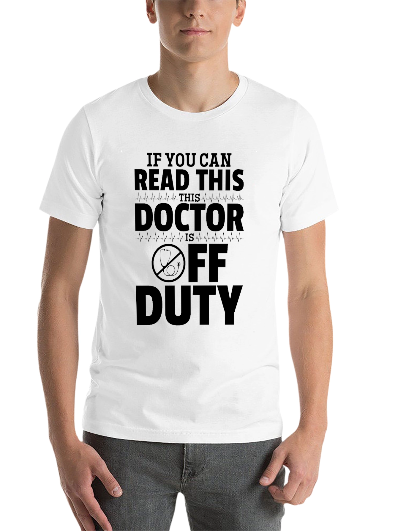 Black Doctor Off Duty Black Graphic Tee view 14
