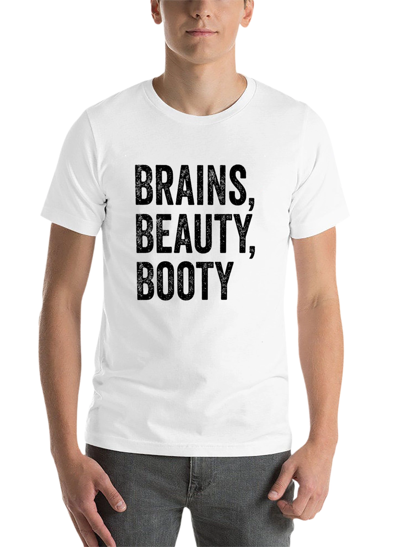 Black Brains, Beauty, Booty T-Shirt view 14