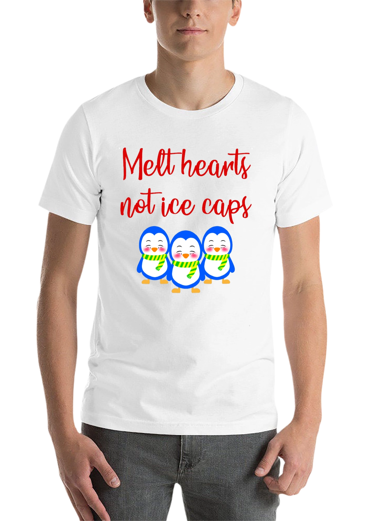 Black Melt Hearts Penguin T-Shirt view 14