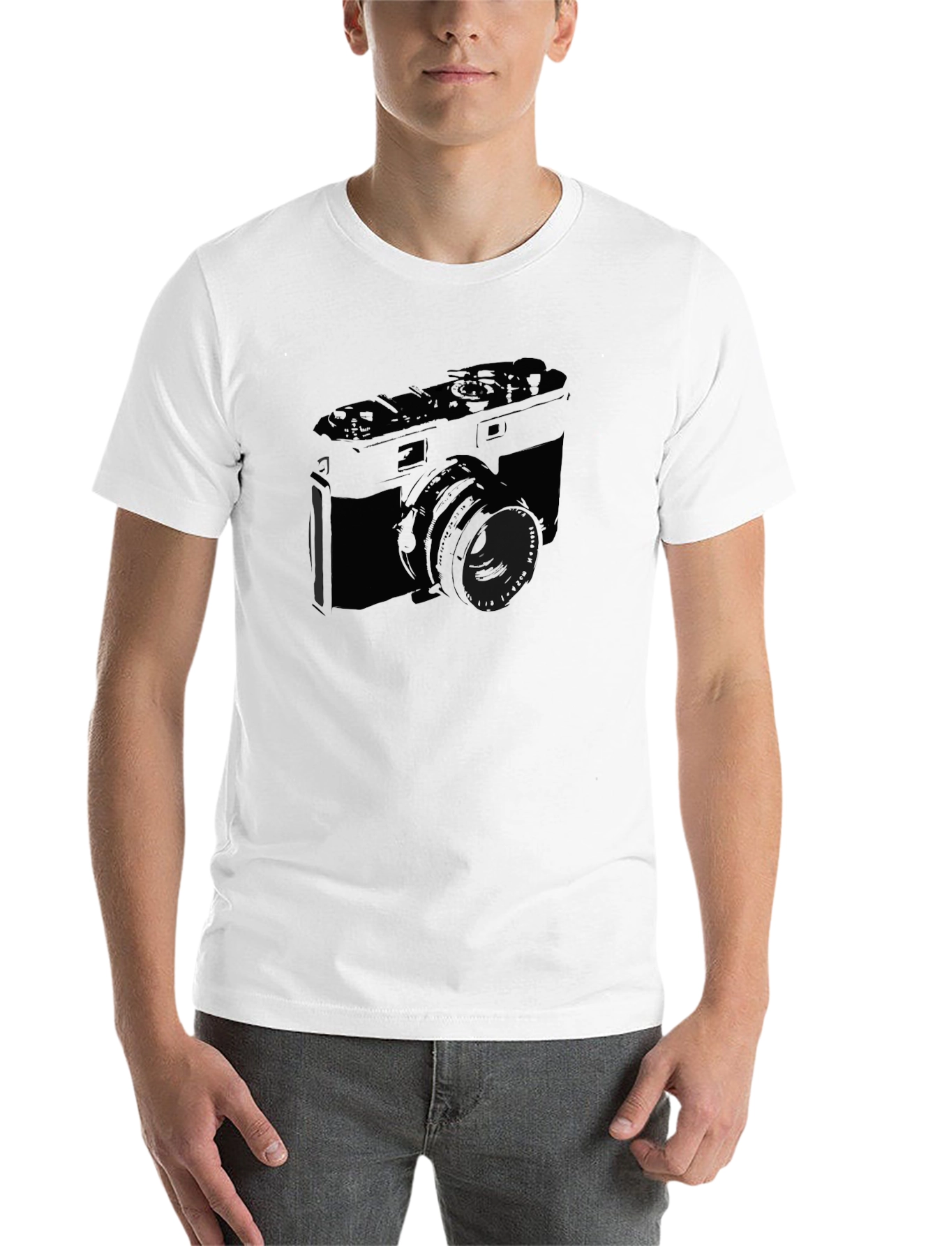 Black Retro Camera Graphic T-Shirt - Classic Photography Tee view 14