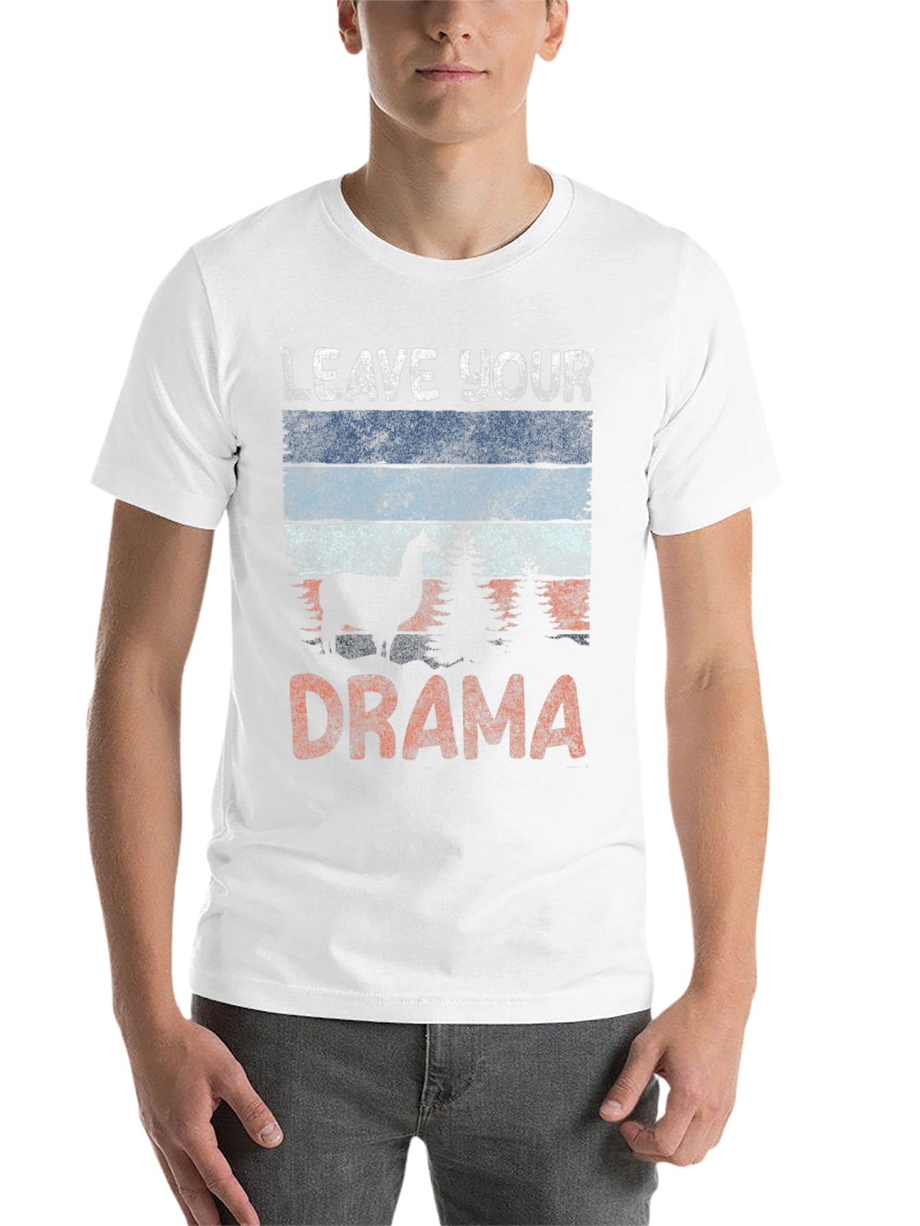 Black Leave Your Drama Llama Graphic Tee view 14