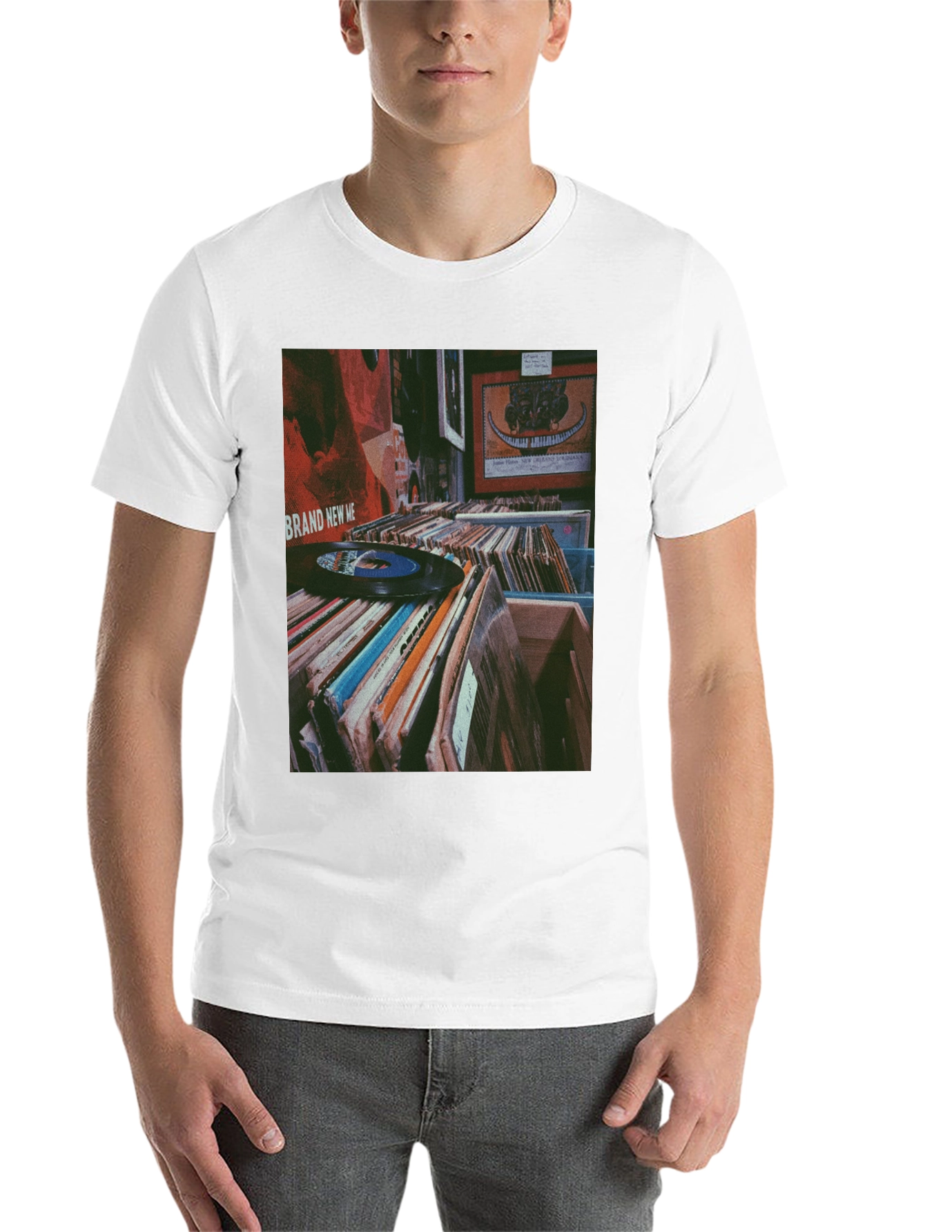 Black Vinyl Record Collection Graphic Tee - Music Lover Shirt view 14