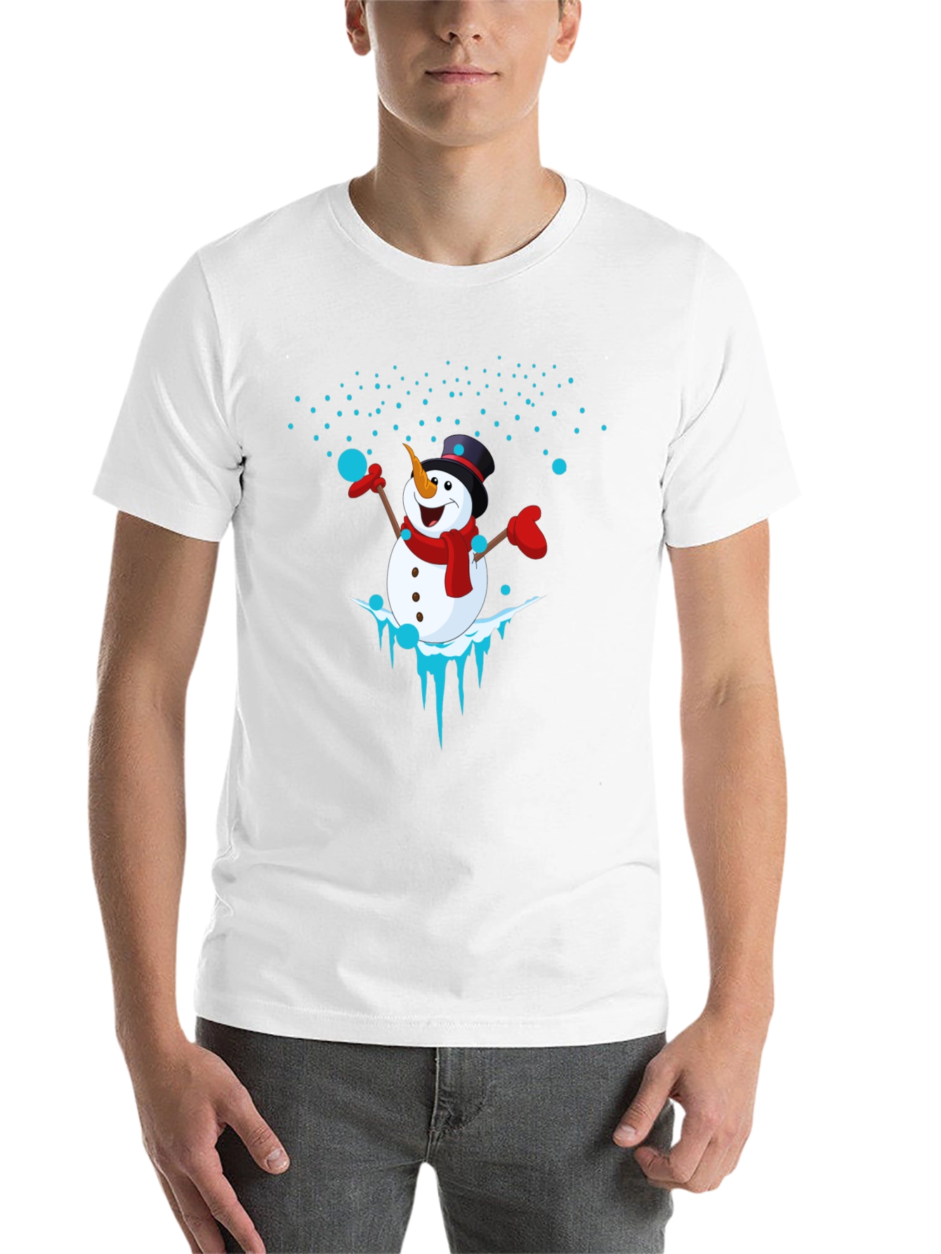 Black Snowman Graphic Tee - Holiday Cheer view 14