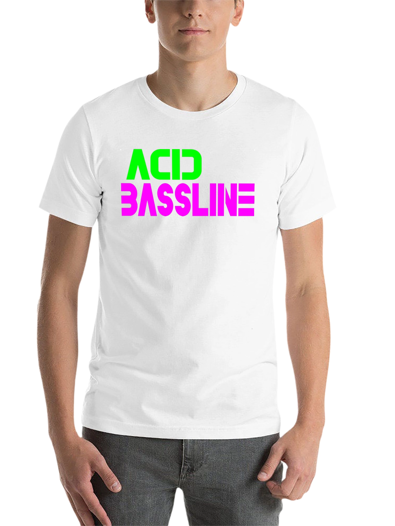 Black Acid Bassline Graphic Tee - Bold Statement Shirt view 14