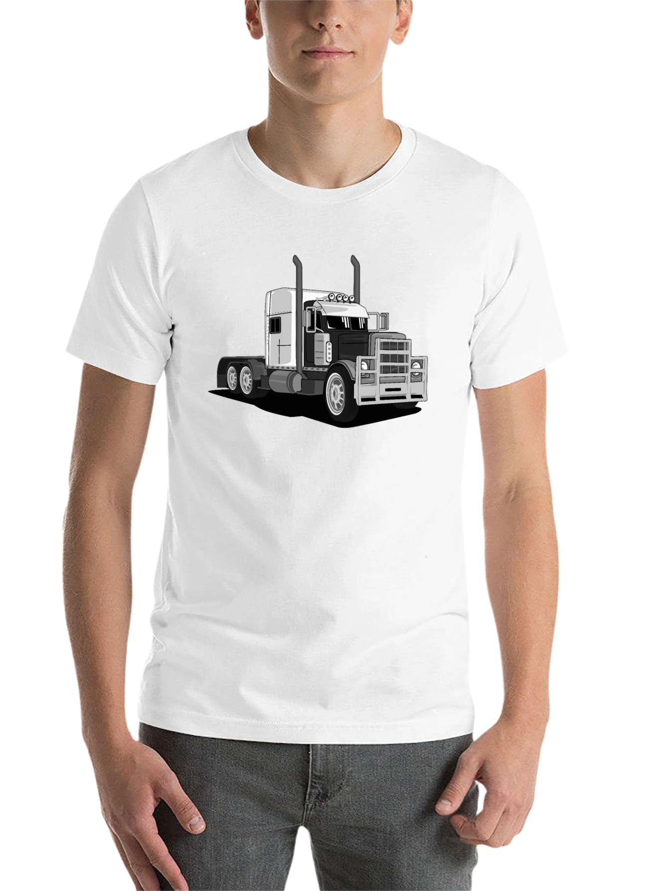 Black Truck Graphic T-Shirt - Black view 14