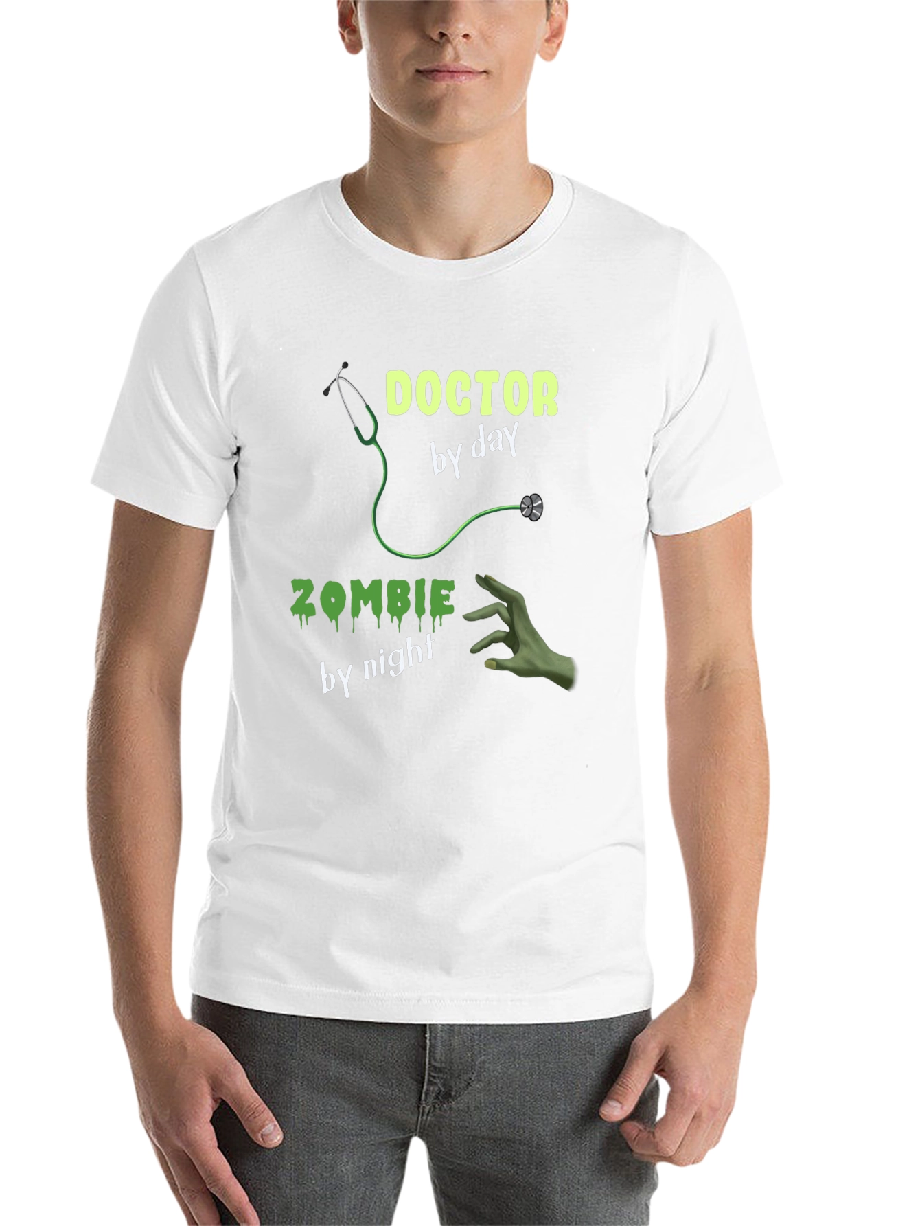 Black Doctor by Day Zombie by Night Graphic Tee view 14