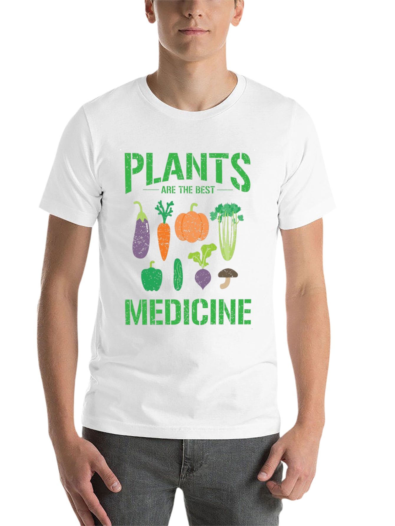Black Plants Are The Best Medicine Graphic Tee view 14