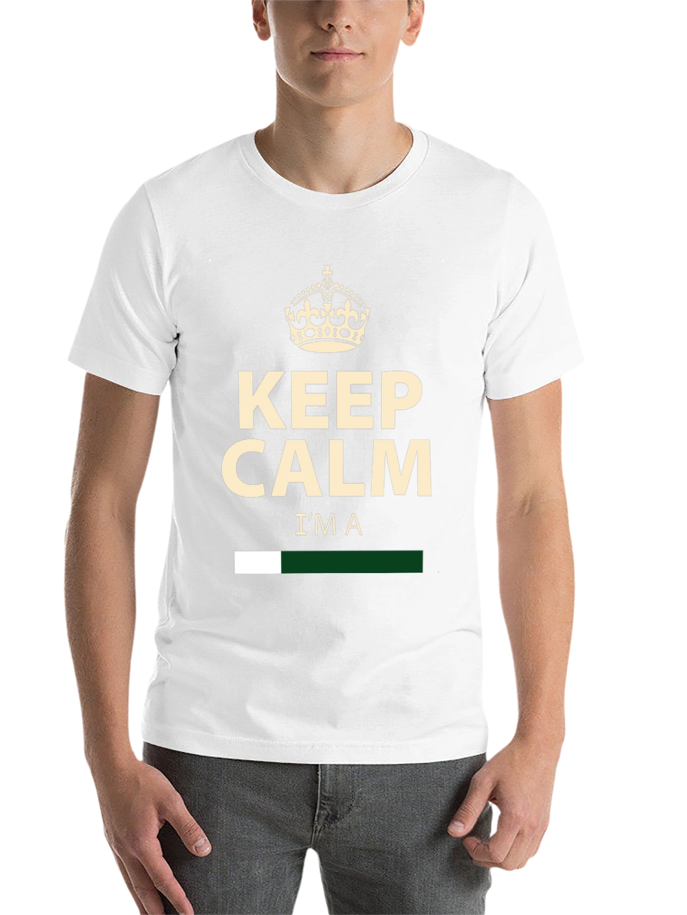 Black Keep Calm I'm A... Graphic Tee view 14