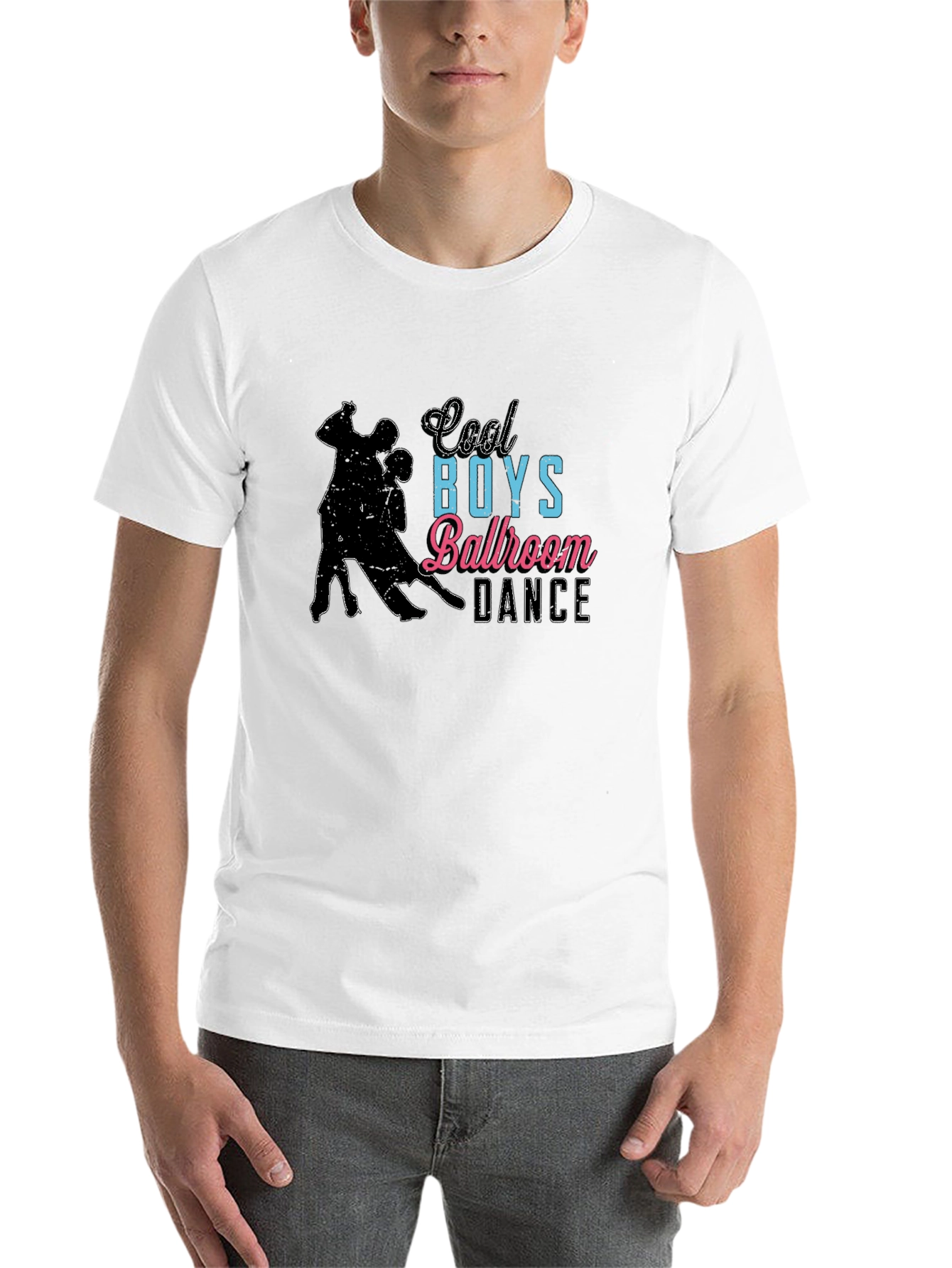 Black Cool Boys Ballroom Dance Graphic T-Shirt view 14
