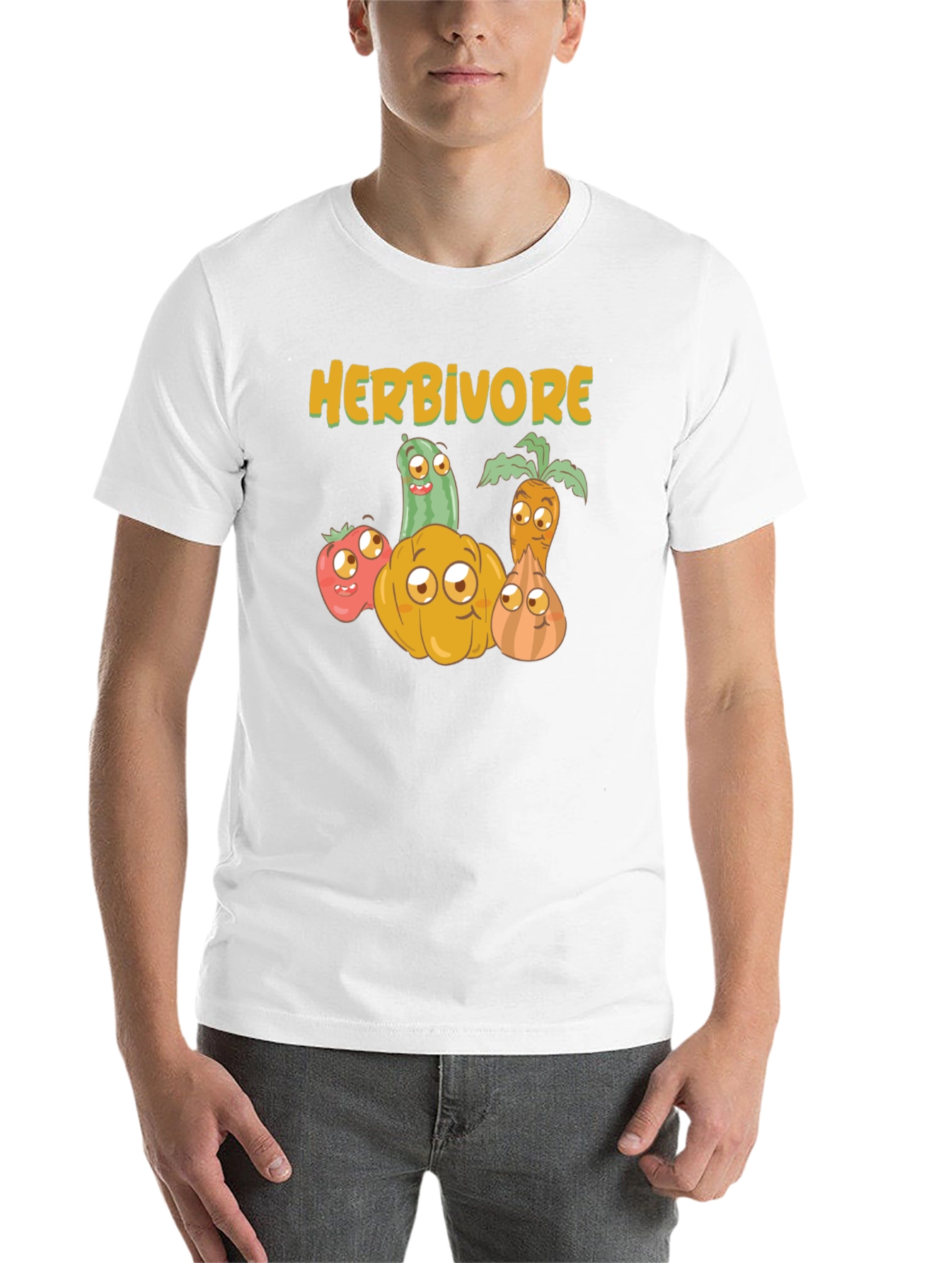 Herbivore Vegan T-Shirt - Cute Vegetable Design - 14