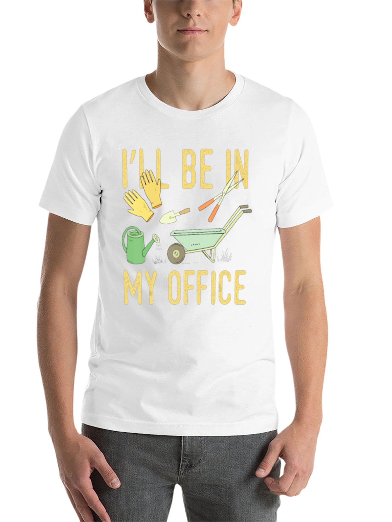 Black Gardening Office T-Shirt - Outdoor Humor Tee view 14