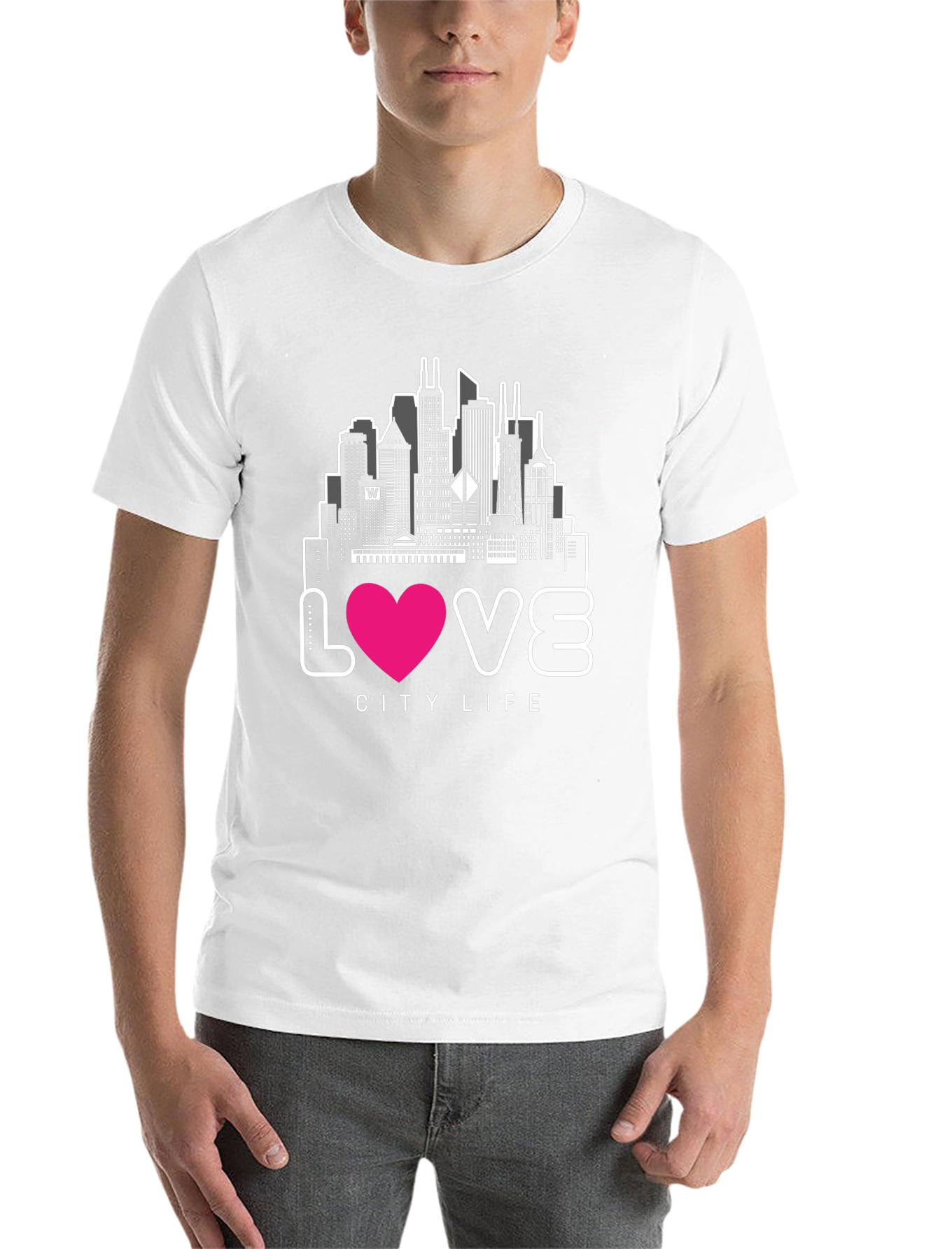 Black Love City Life Graphic Tee - Black view 14