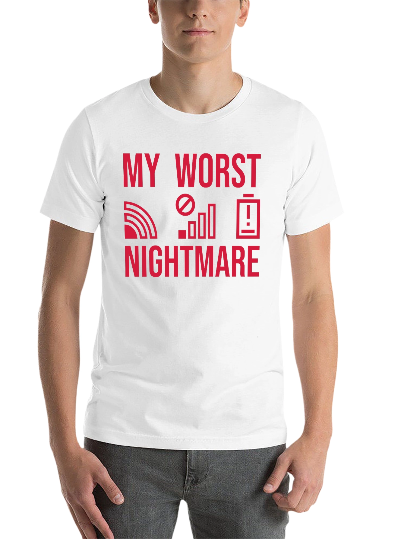 Black My Worst Nightmare T-Shirt - No Signal, No Battery! view 14