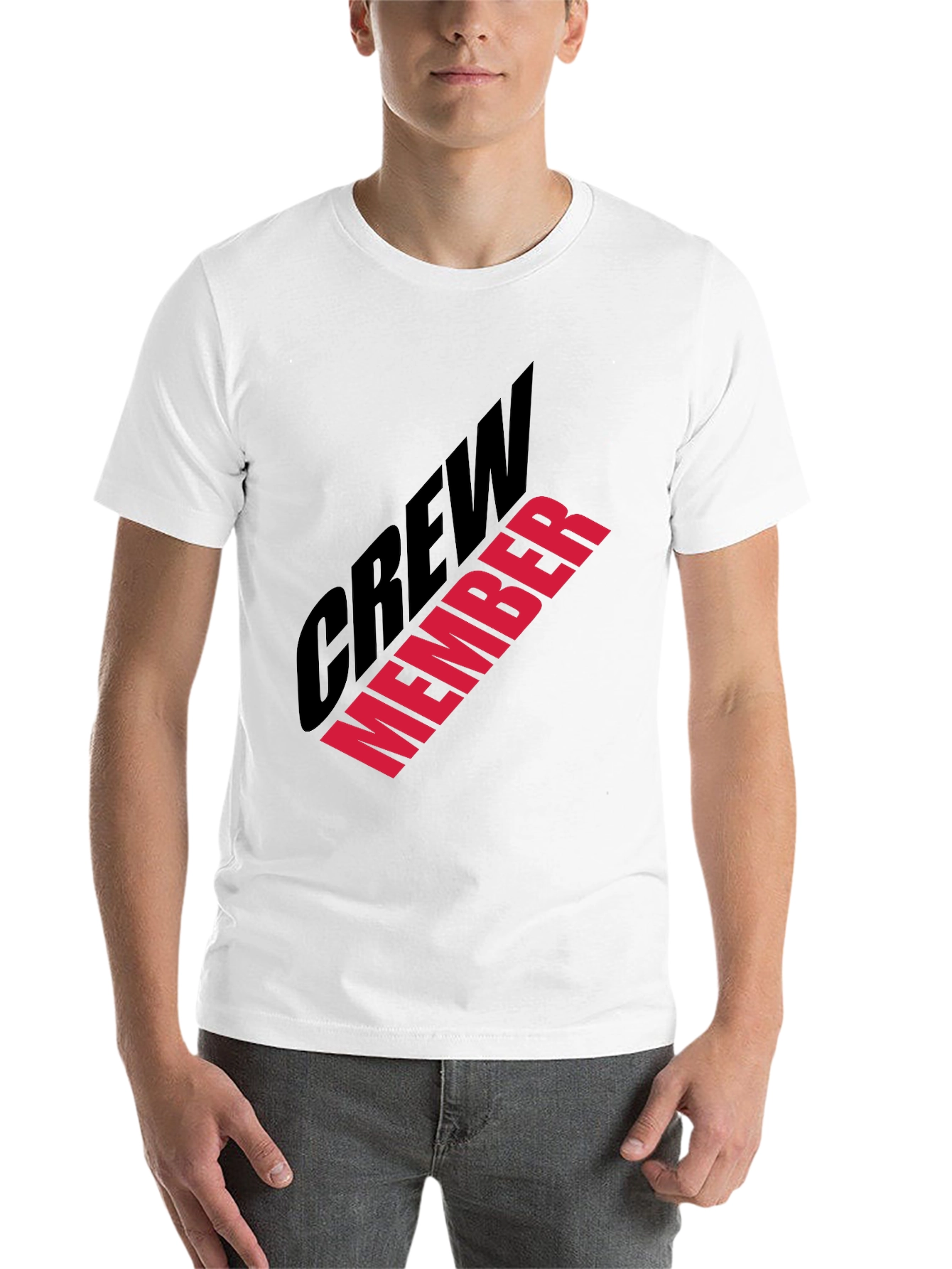 Black Crew Member Graphic Print Black T-Shirt view 14