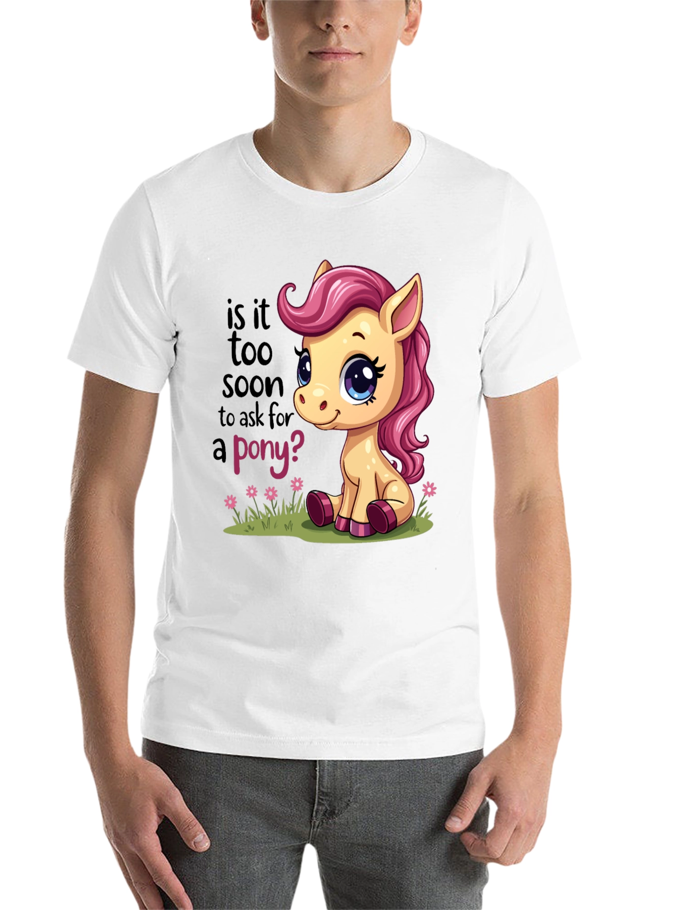 Black Cute Pony T-Shirt - Is It Too Soon? view 14