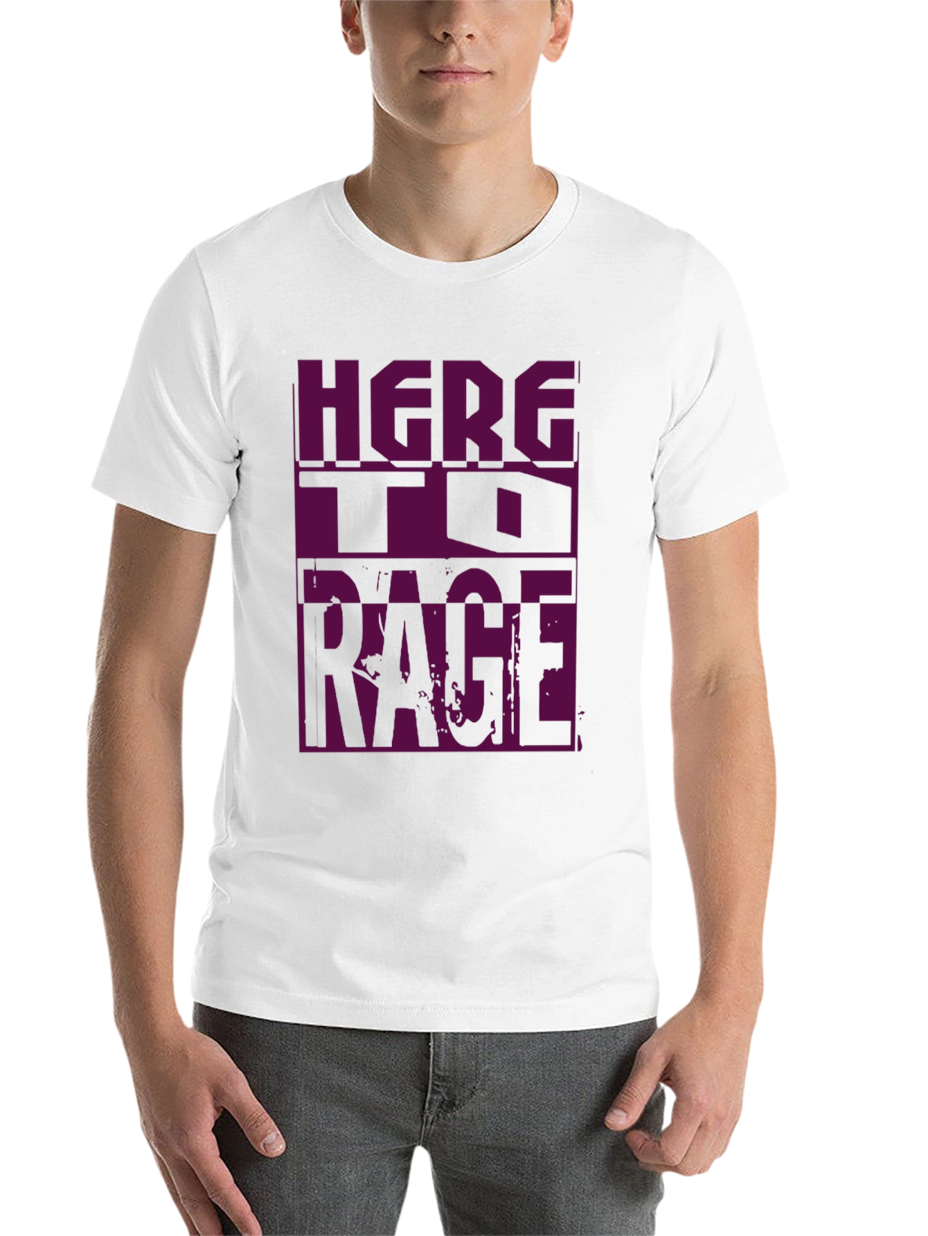 Black Here To Rage Graphic T-Shirt view 14