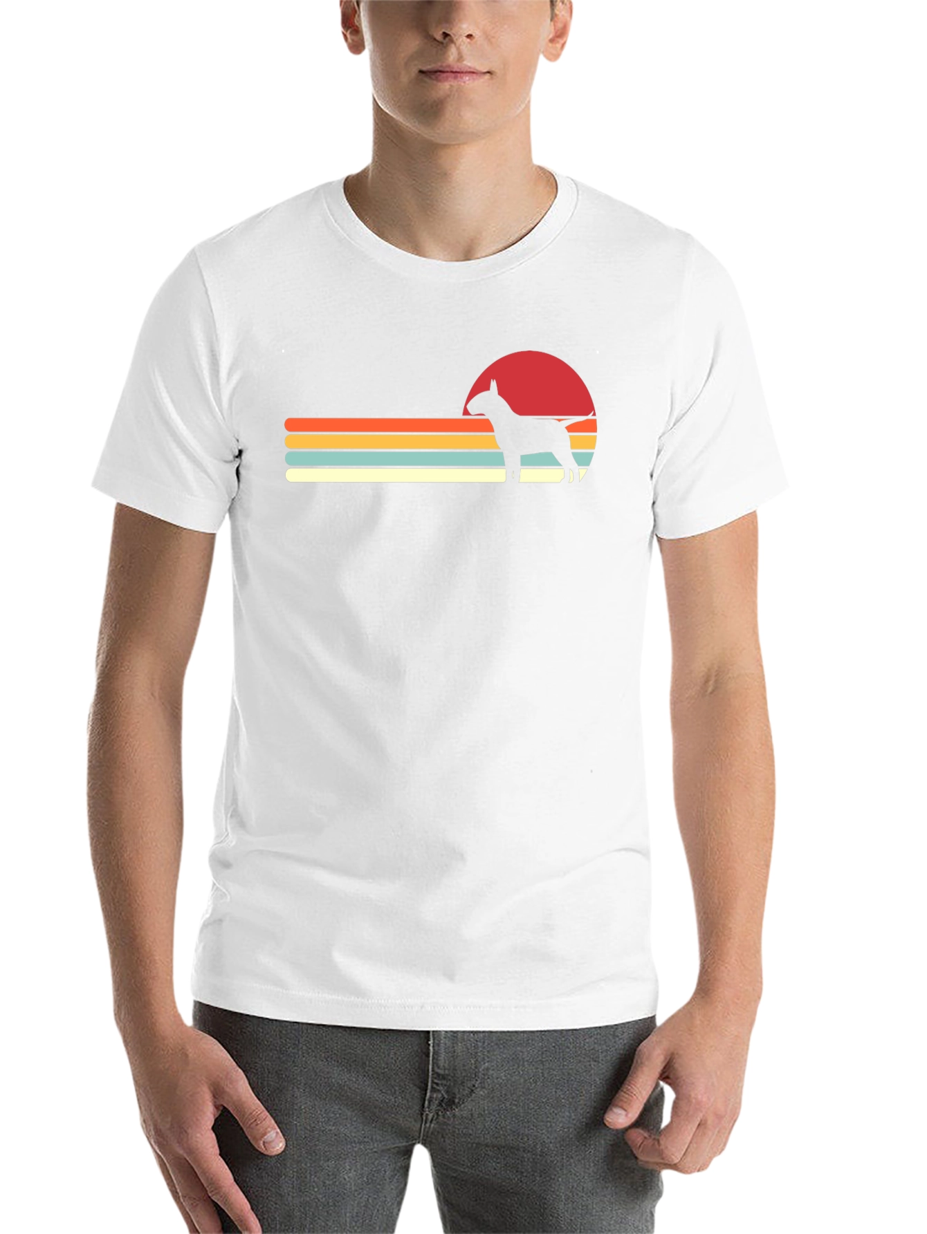 Retro Dog Silhouette T-Shirt - 14